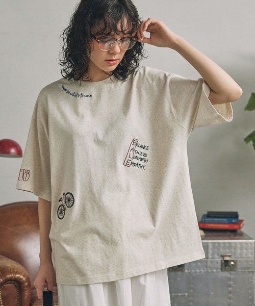 [現貨] MONO-MART / 刺繡TEE