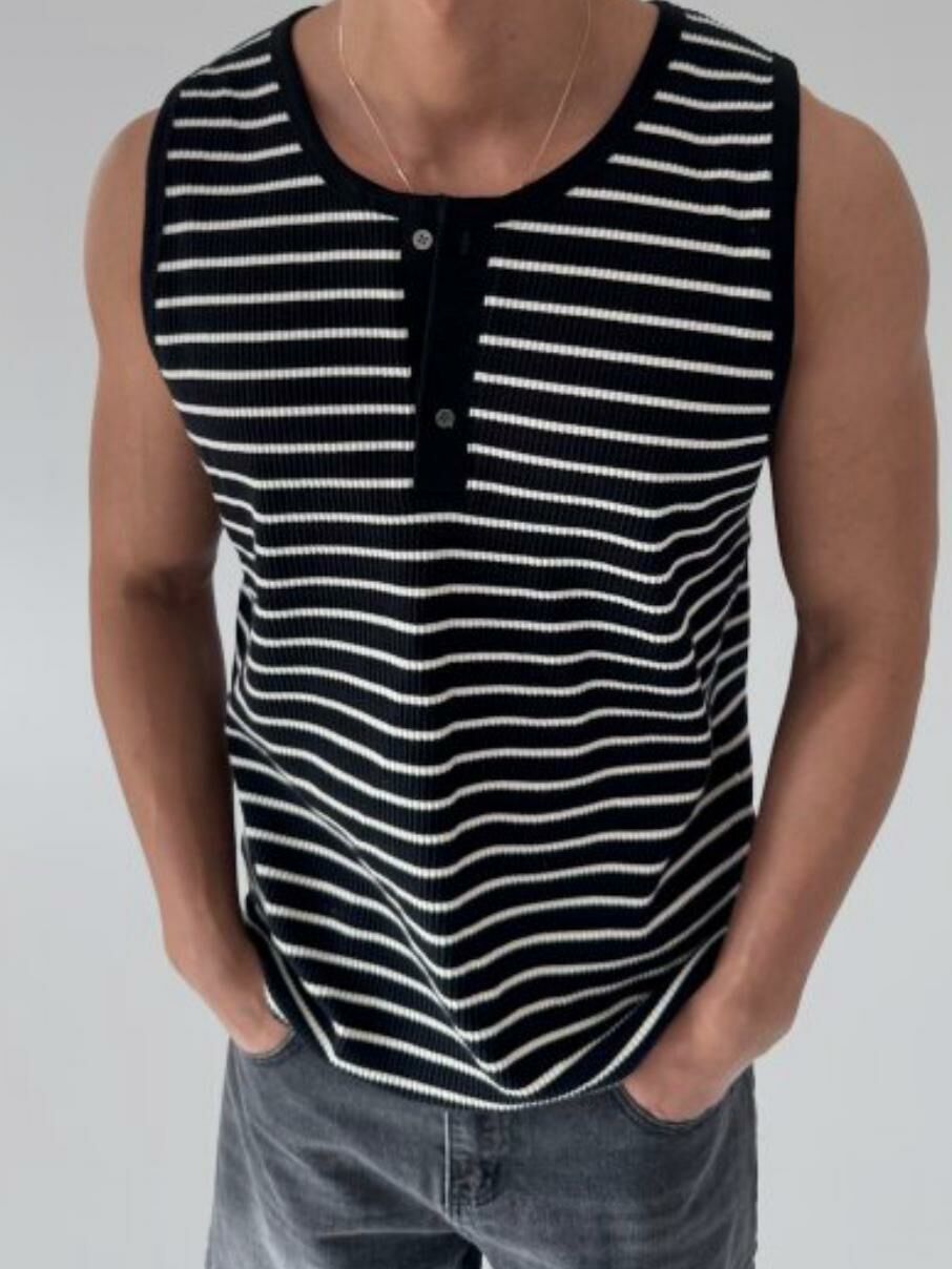 橫間半開胸背心 TAC-0215V