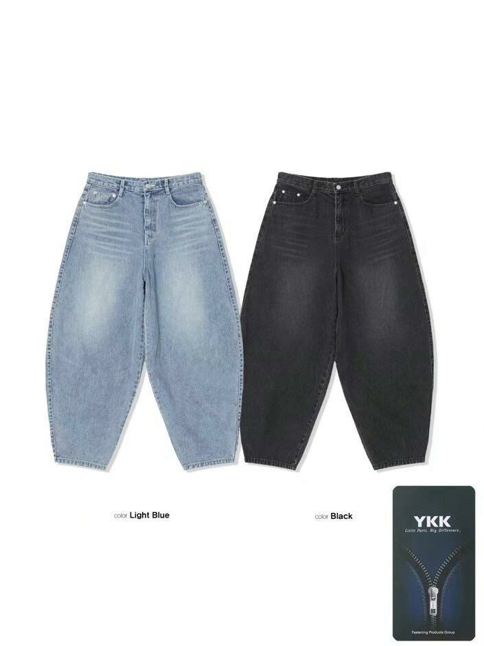 洗水牛仔彎刀褲 TAC-0216J