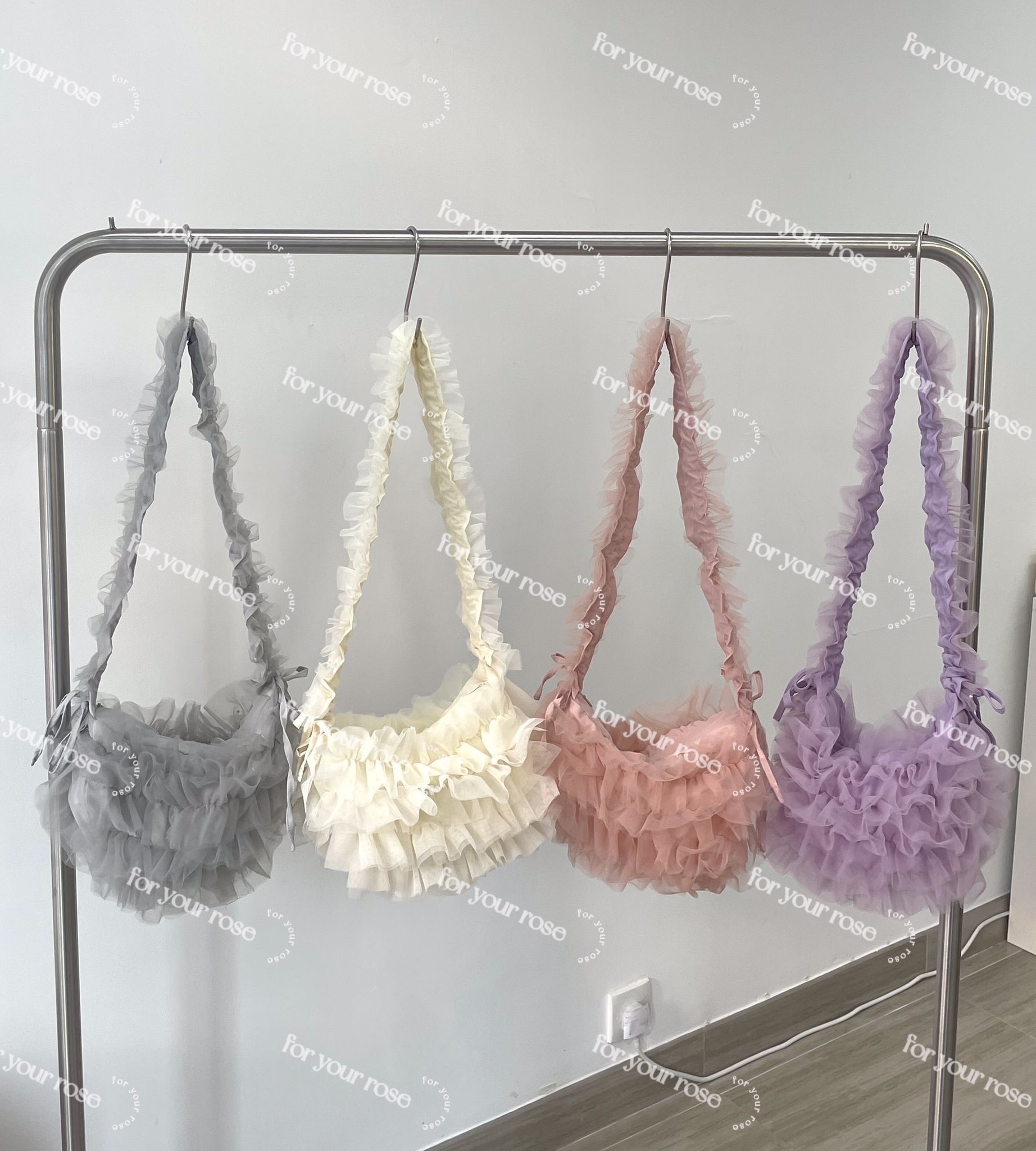 層層ruffles Bag 細款 五色入