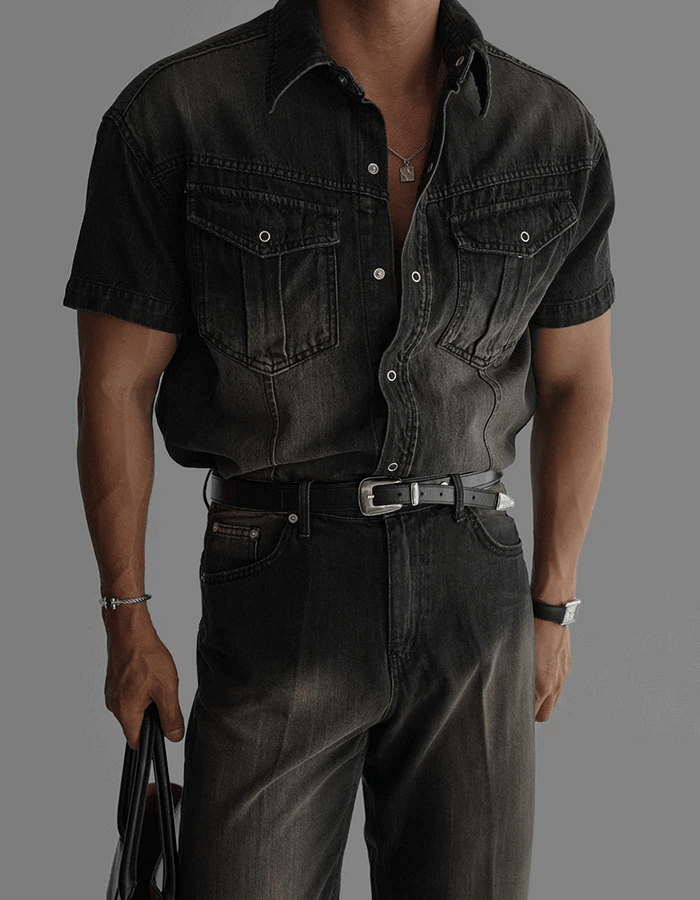 涼爽水洗肌肉襯衫