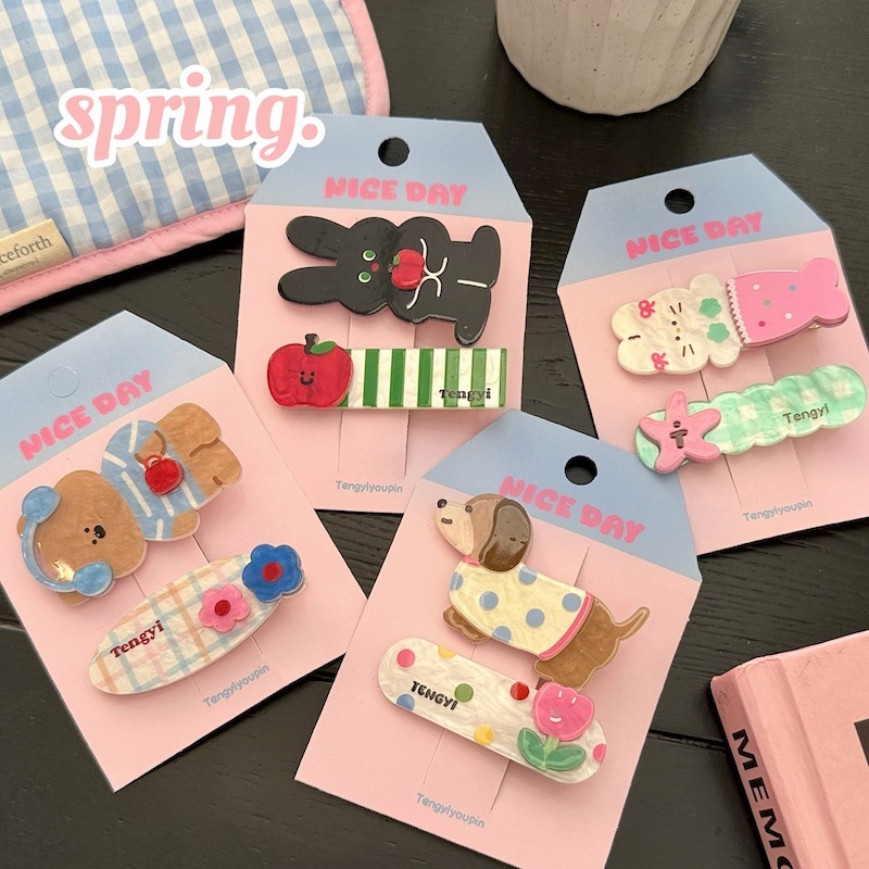 《04242》小動物髮夾(2個一組)