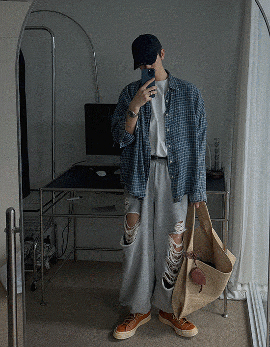 破壞設計運動褲棉褲