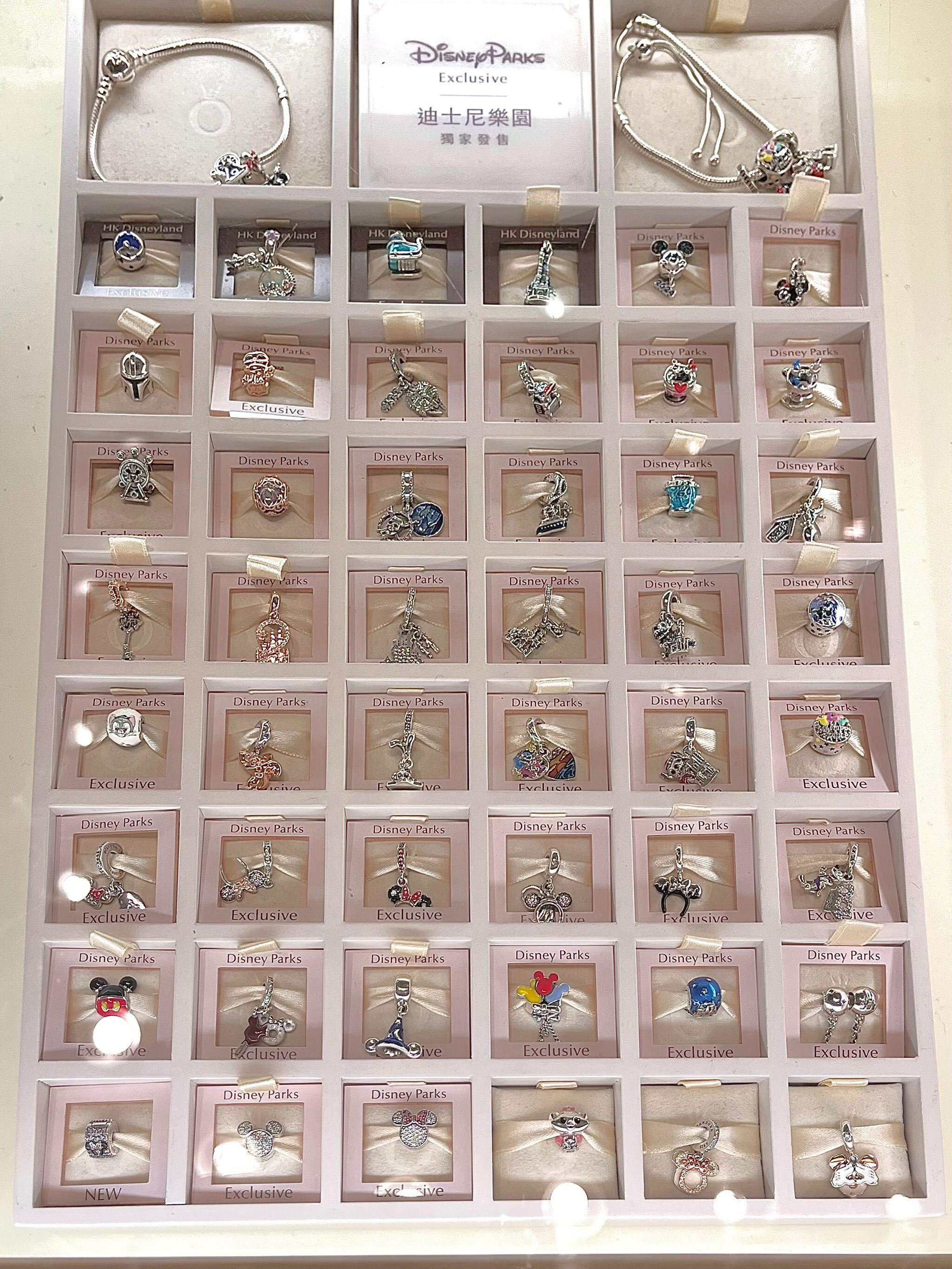 Disney Parks Exclusive 香港迪士尼 Pandora 吊飾完整展示盤一覽