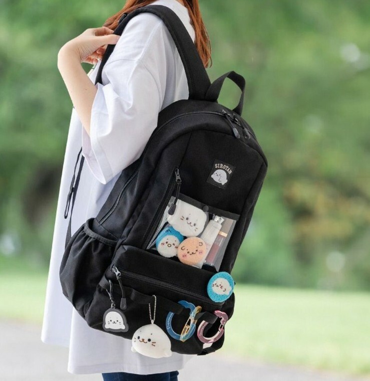 Sirotan 透明窗後背包 黑色 春季新款