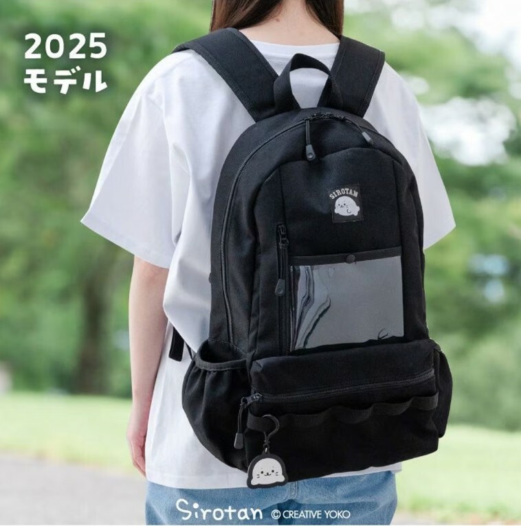 Sirotan 透明窗後背包 黑色 春季新款