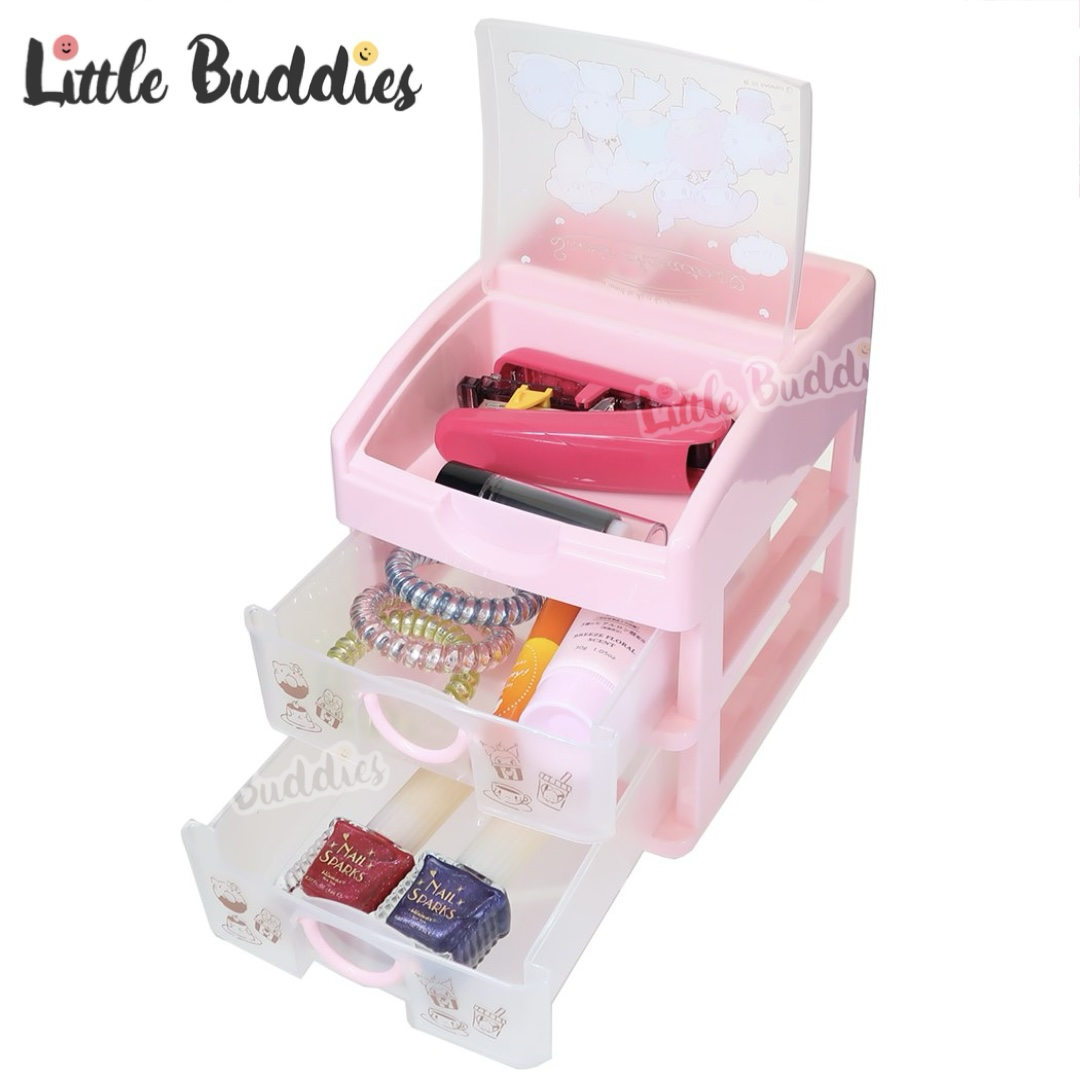 日版Sanrio 2層收納箱連筆插