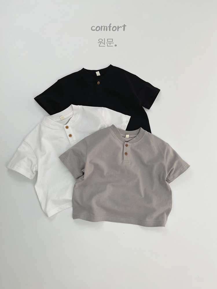 北歐風素色小扣子上衣