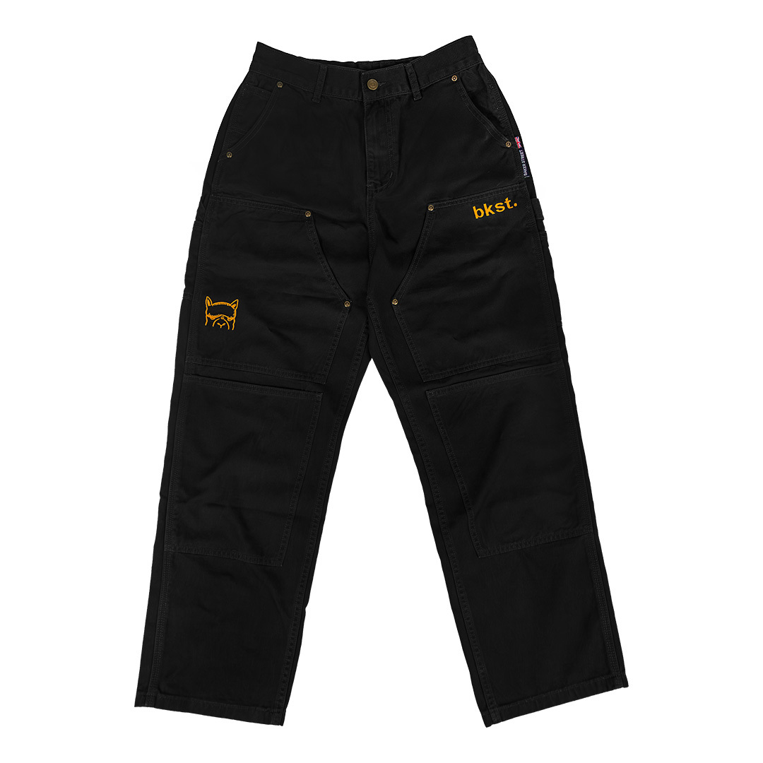 躲貓貓刺繡羊駝工裝長褲