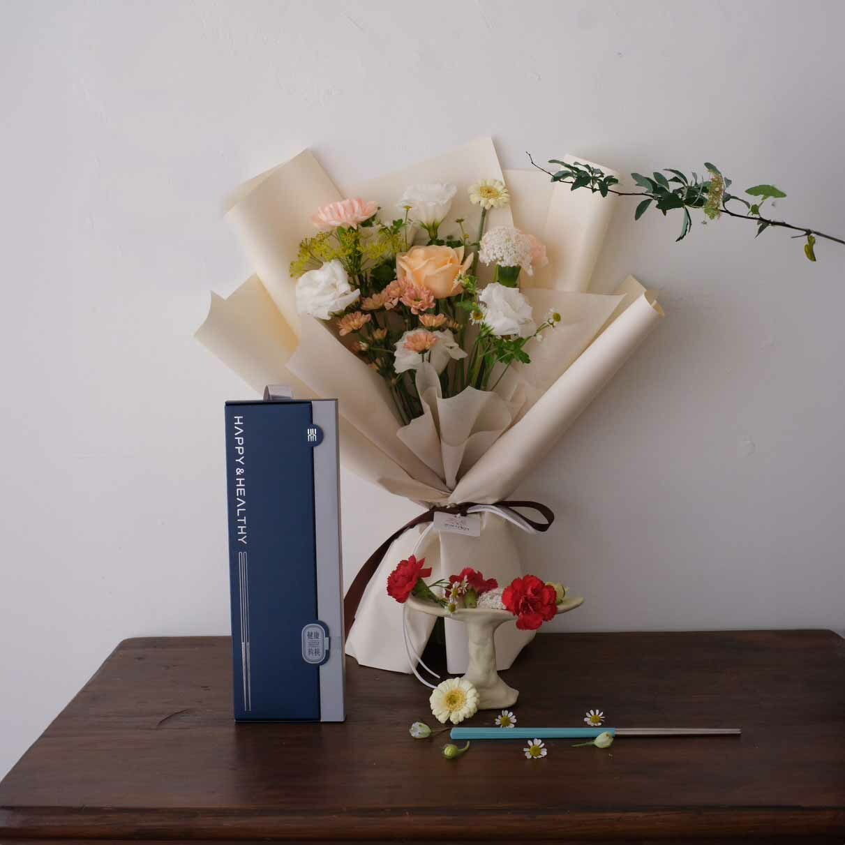 【夫妻筷】兩雙入長筷禮盒｜免費刻字