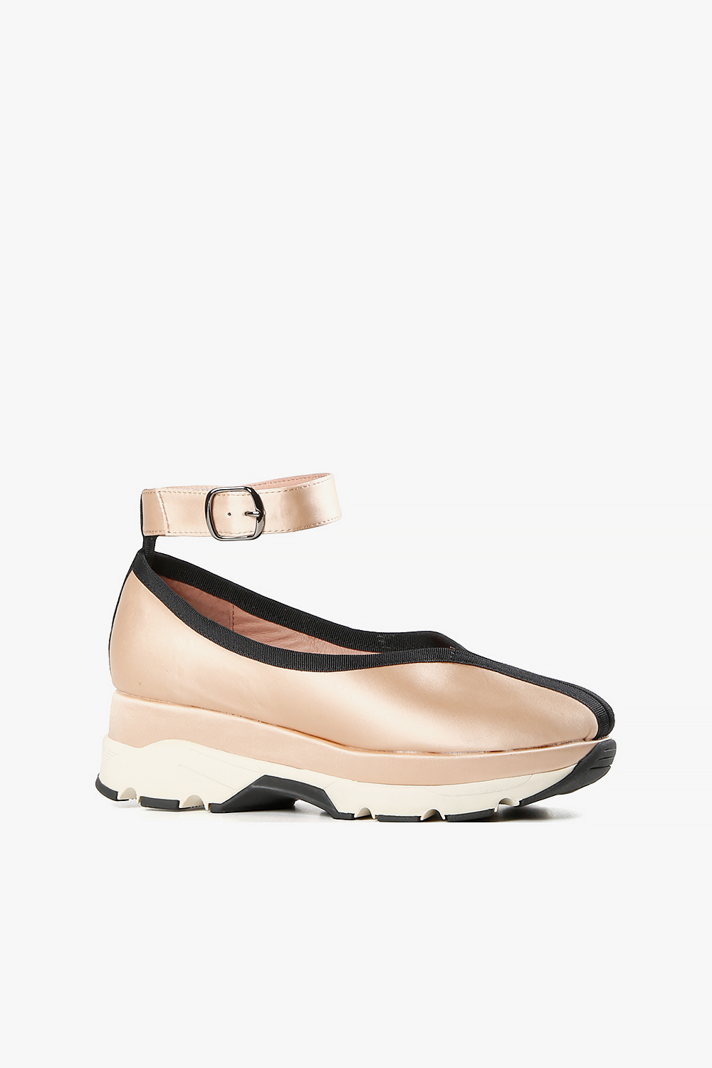 Prima Sneak 沙丁踝帶厚底休閒鞋