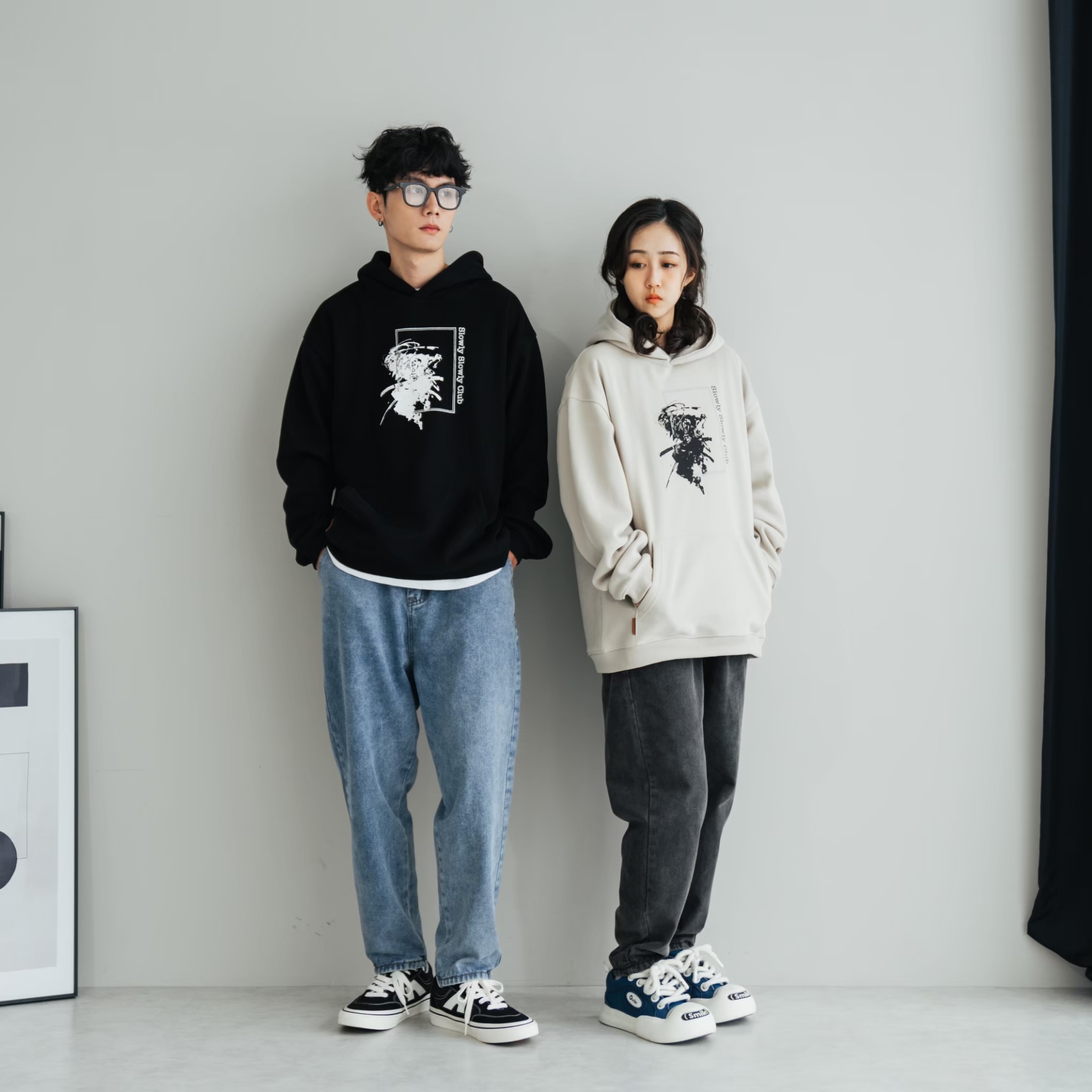 #預購 SBG 上寬下窄水洗牛仔褲 兩色 W-Y2205