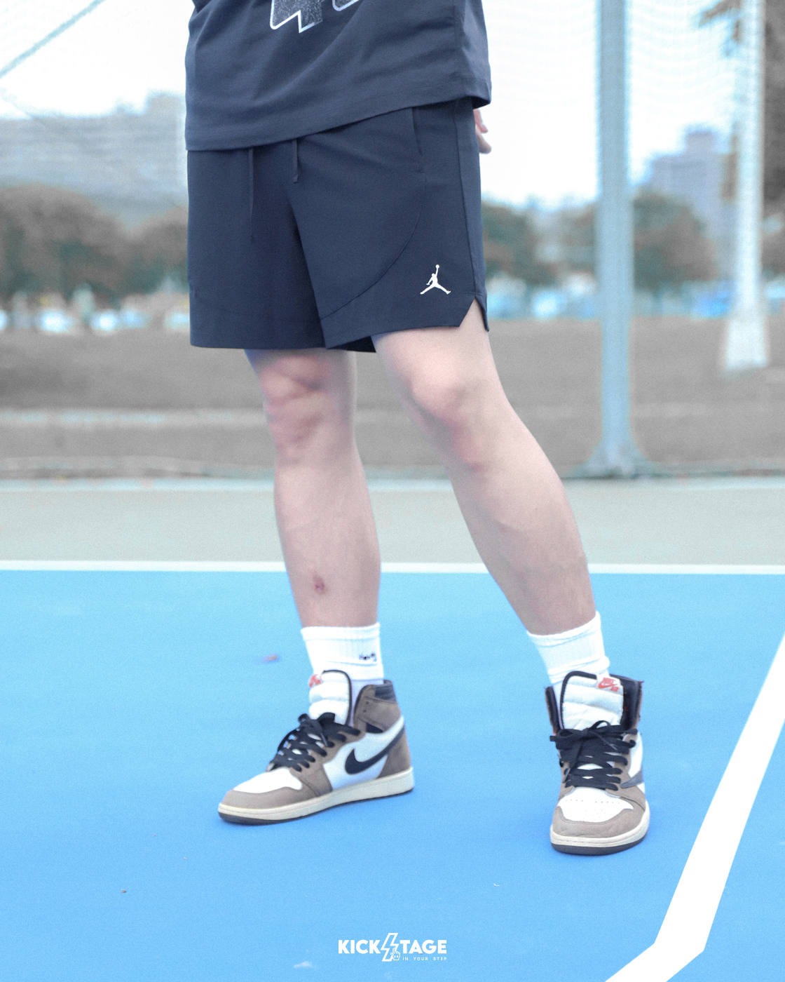 男款 NIKE JORDAN DRY 黑色 小標 抽繩 快乾 喬丹 網眼透氣 運動短褲【FN5843-010】