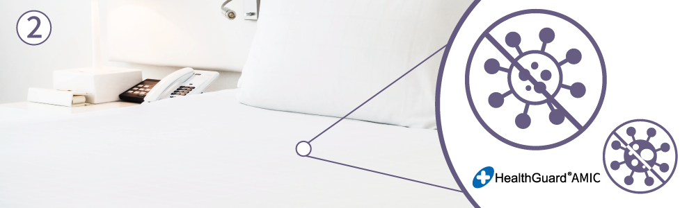 Health Guard AMIC抗菌認證,有效降低細菌及房間異味