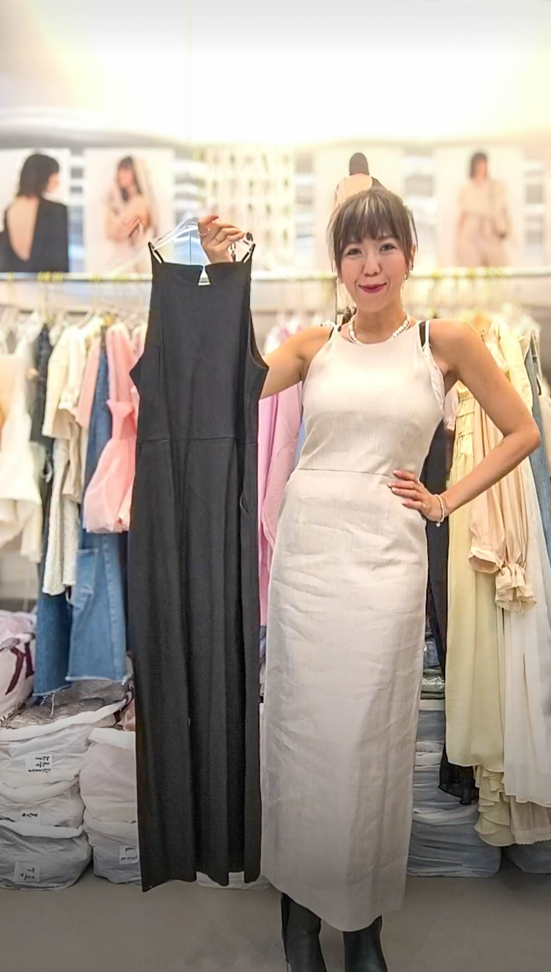 PM_K8743  ▶️素面背心長洋裝 👉B:90cm W:76cm H:96cm L:132cm👈