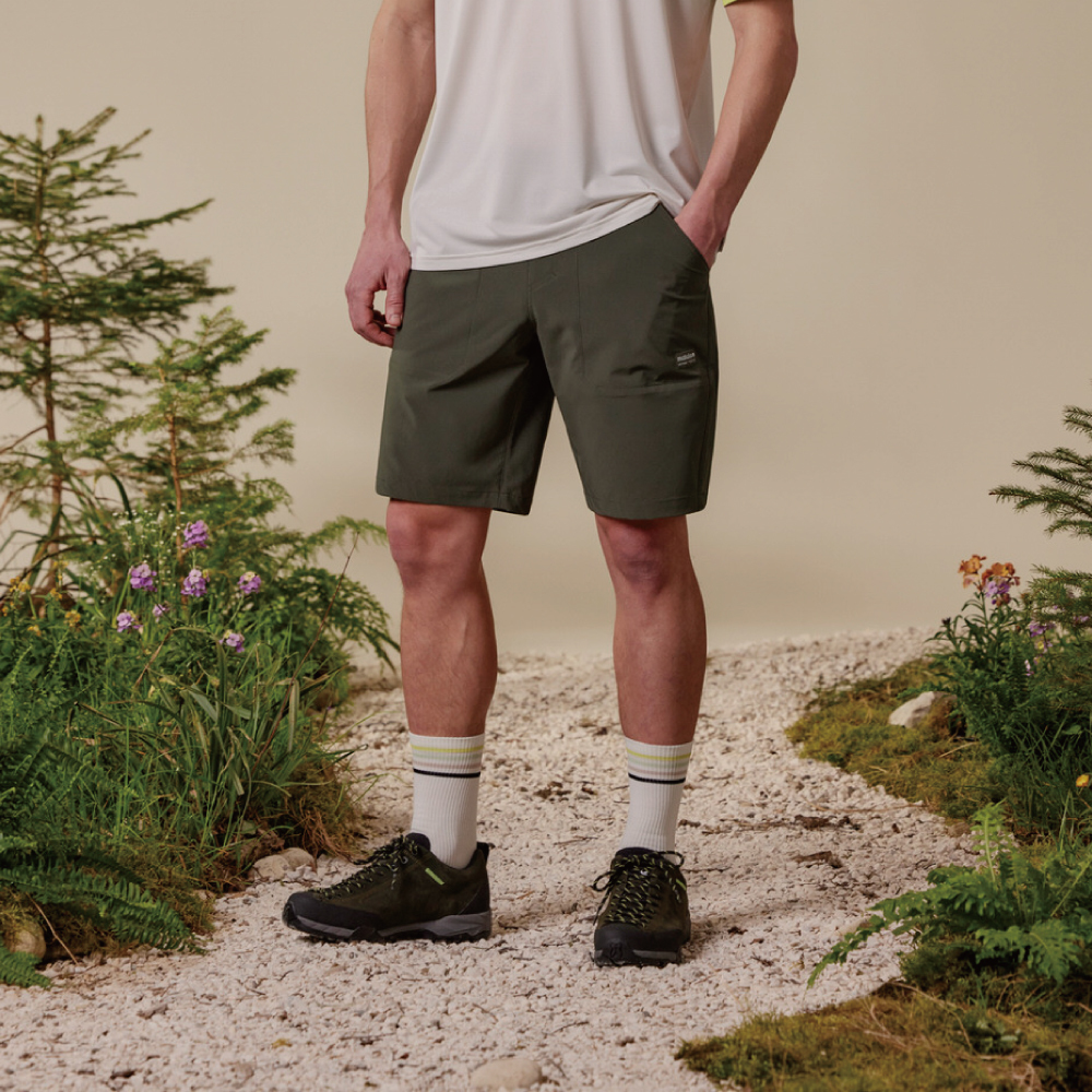【MALOJA】男彈力快乾短褲 / 25MA39215-[高山綠、鼠尾草]