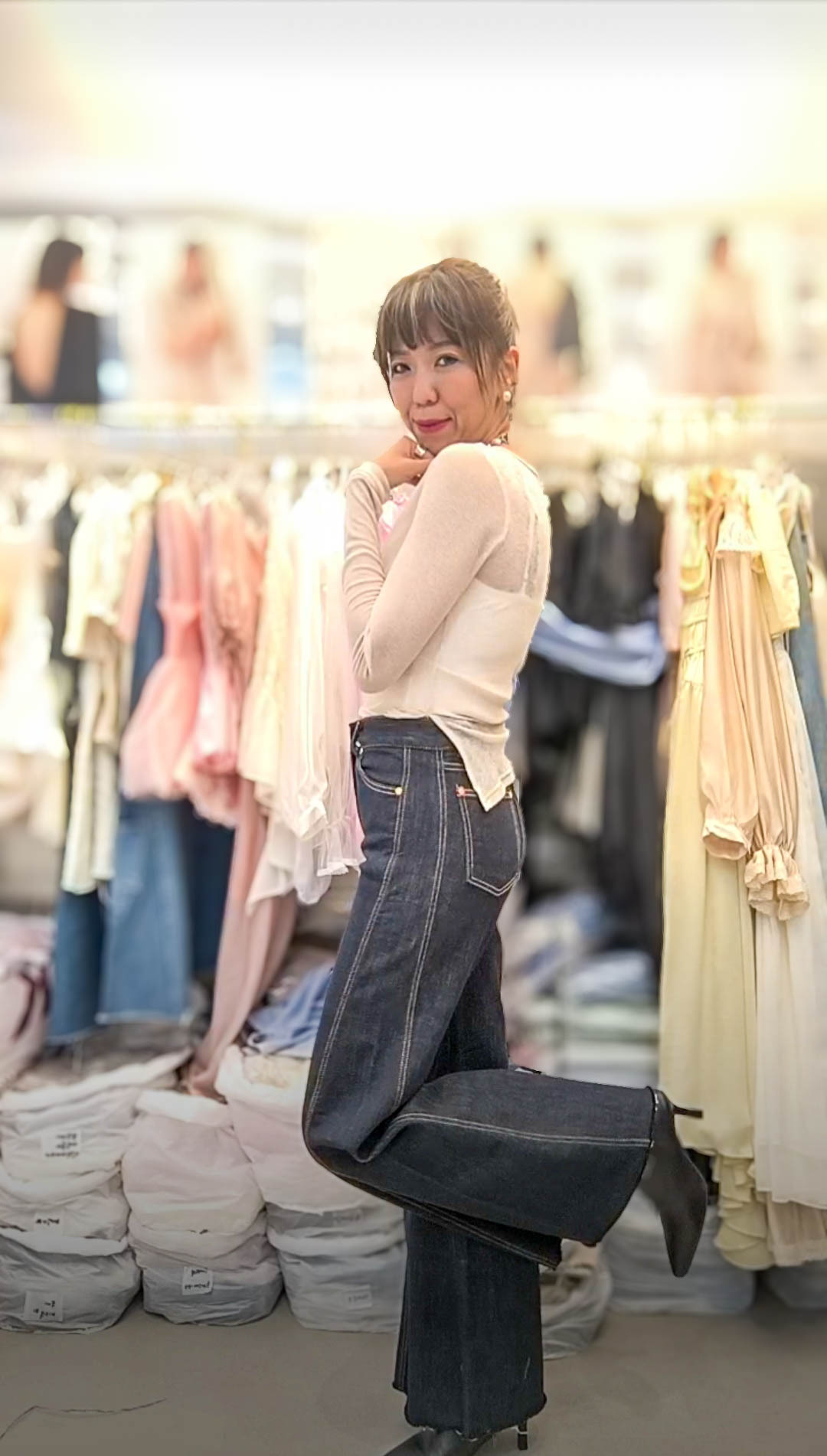 PM_K8754 ▶️素面長袖 薄上衣 👉B:cm L:cm👈