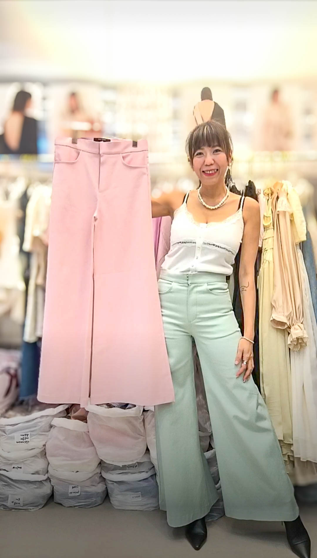 PM_K8764  ▶️牛仔大寬褲 👉S(W:73cm H:97cm) M(W:78cm H:100cm) L:105cm👈