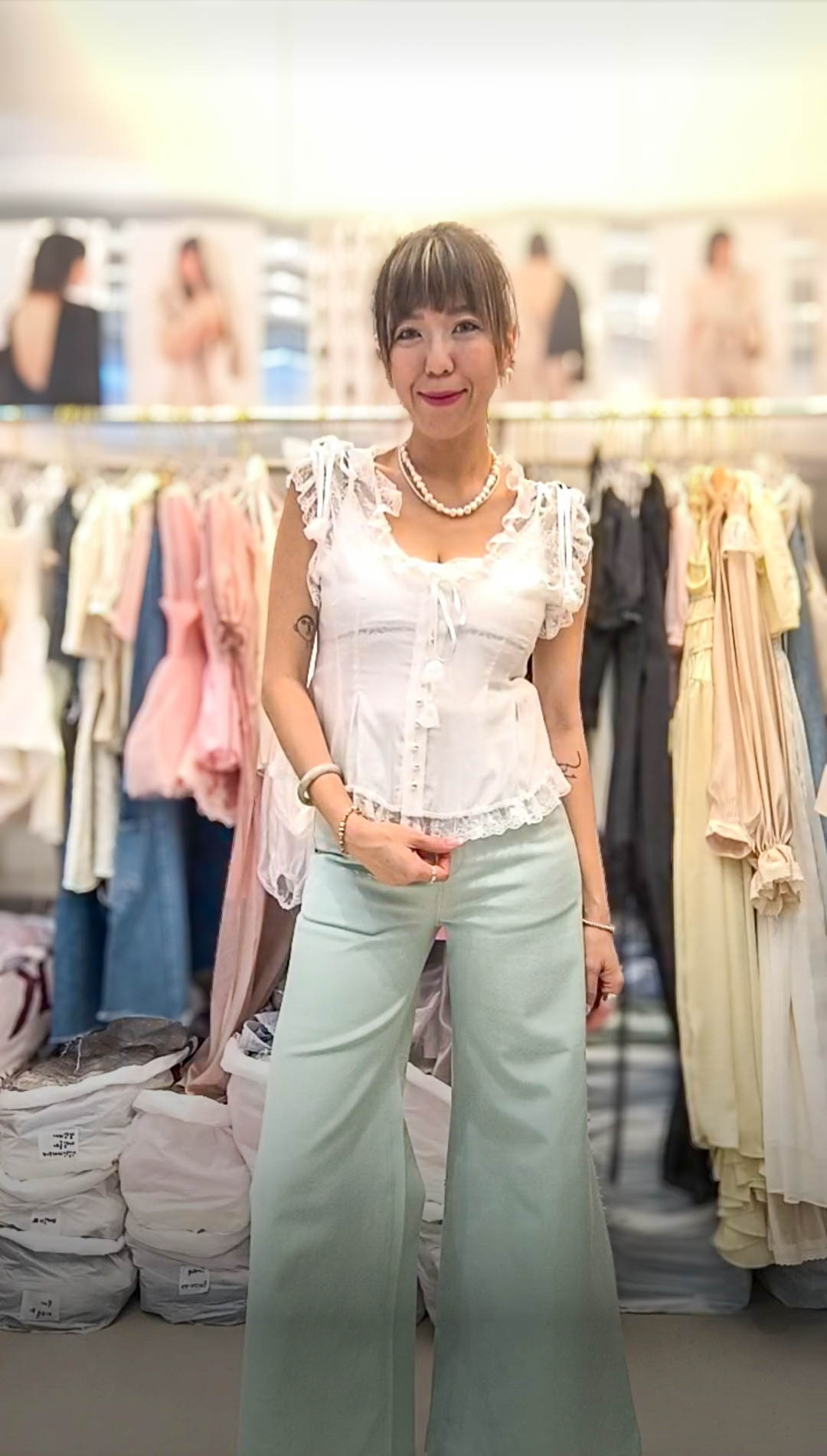 PM_K8764  ▶️牛仔大寬褲 👉S(W:73cm H:97cm) M(W:78cm H:100cm) L:105cm👈