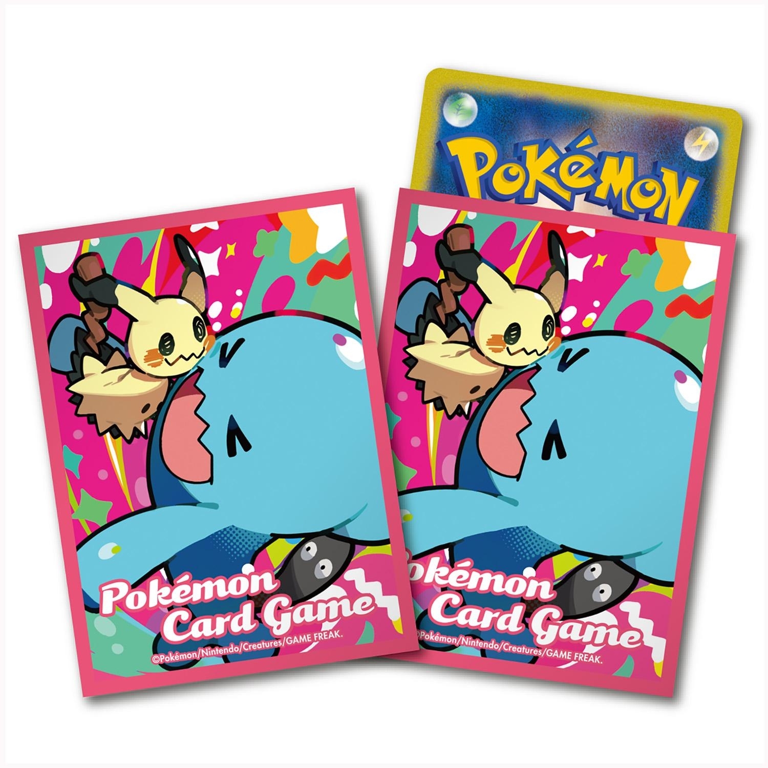 pokemon card sleeves cute Holographic Mew New part of the Pokmon Trainer Collection Card Sleeves - Mimikyu &