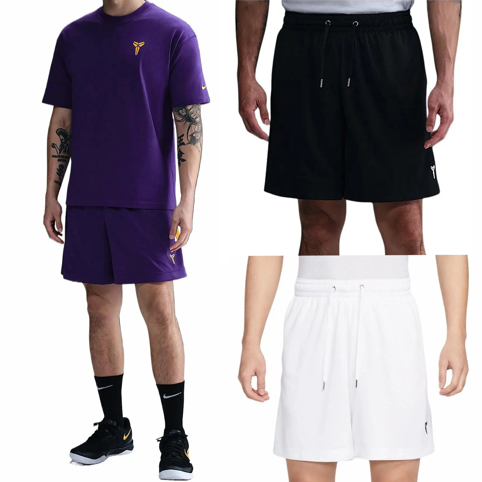 Nike Kobe Dri-FIT 男子籃球短褲 紫/黑/白 HJ8104