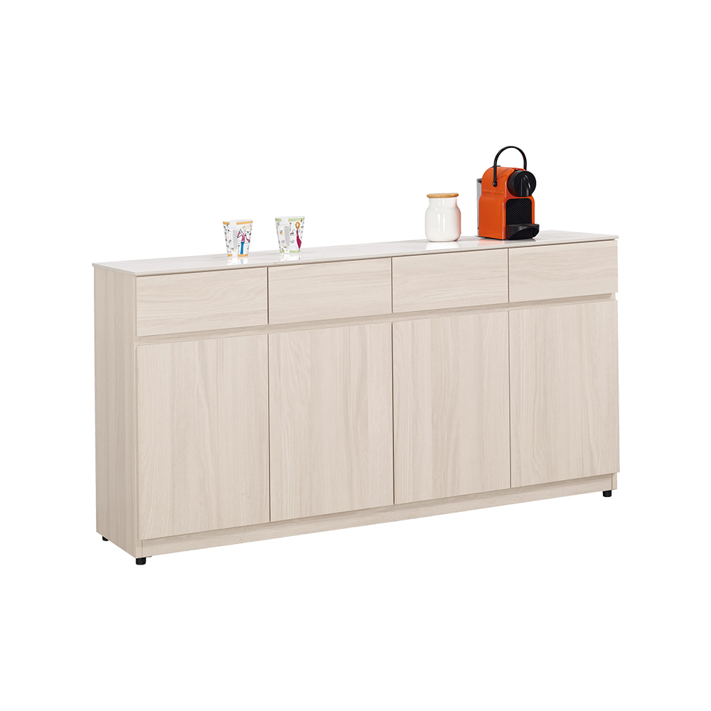 恩洛5.3尺岩板收納餐櫃/碗盤置物櫃/置物矮櫃/電器櫃/玄關櫃(下座)