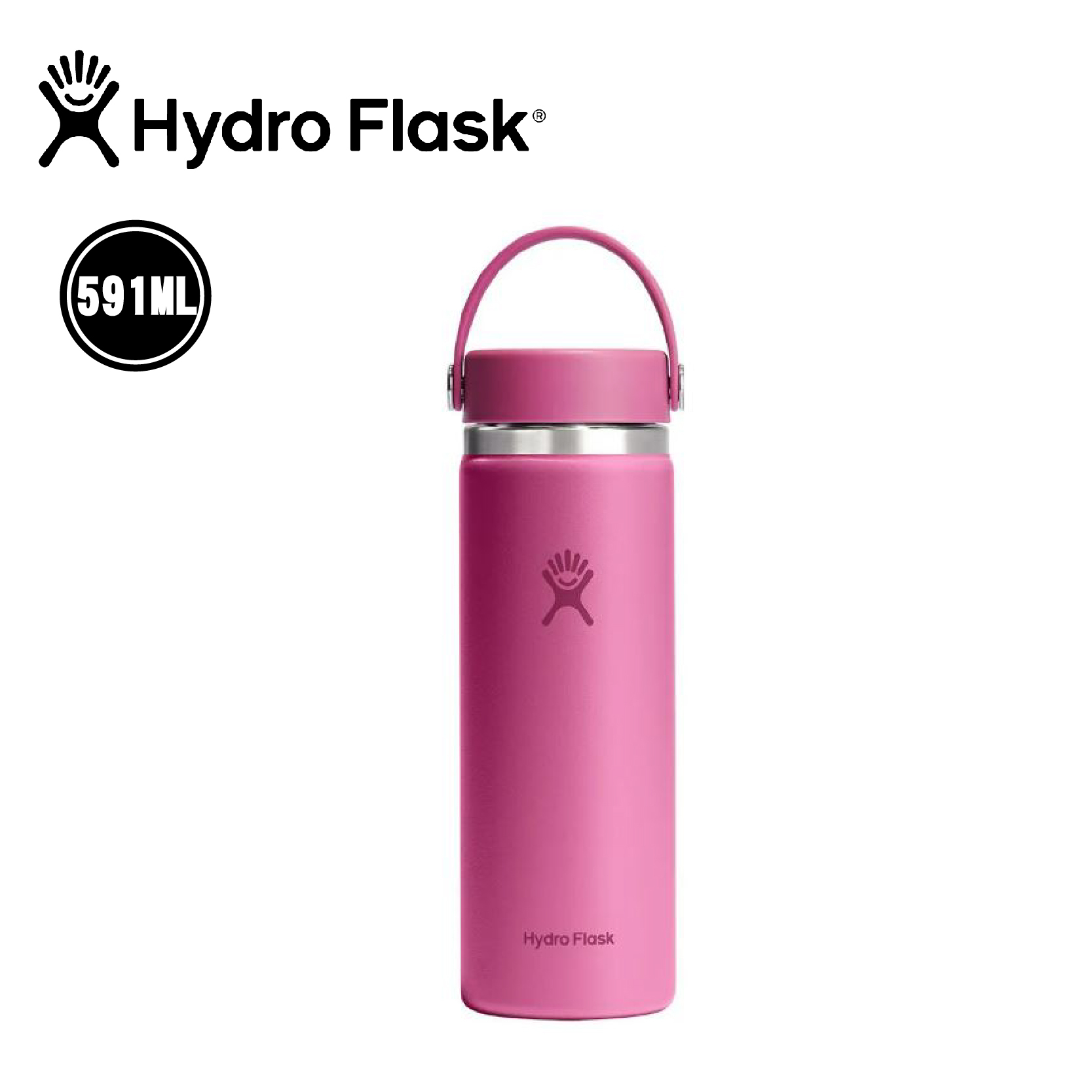 Hydro Flask 美國 20oz / 591ml 寬口輕量真空保溫瓶  (珊瑚礁紅) 52HFW20CTS677