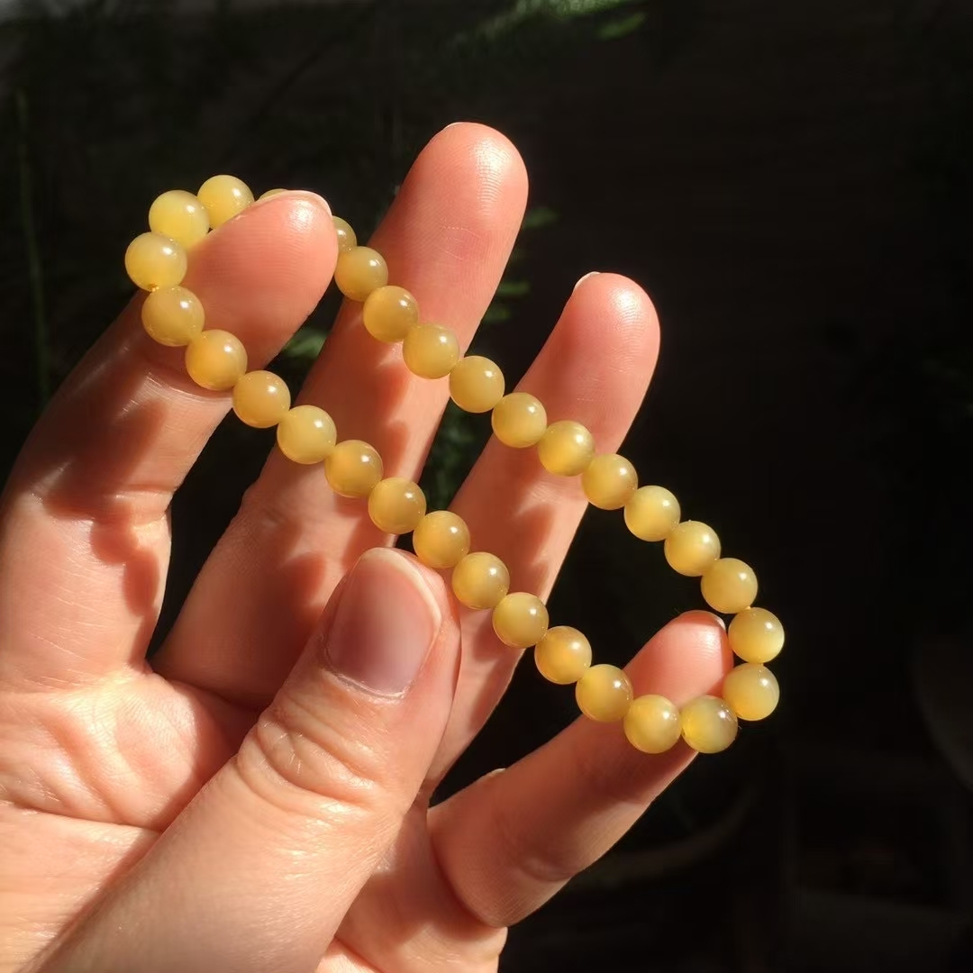 411737 和田玉全金貓手串 (6mm直徑)