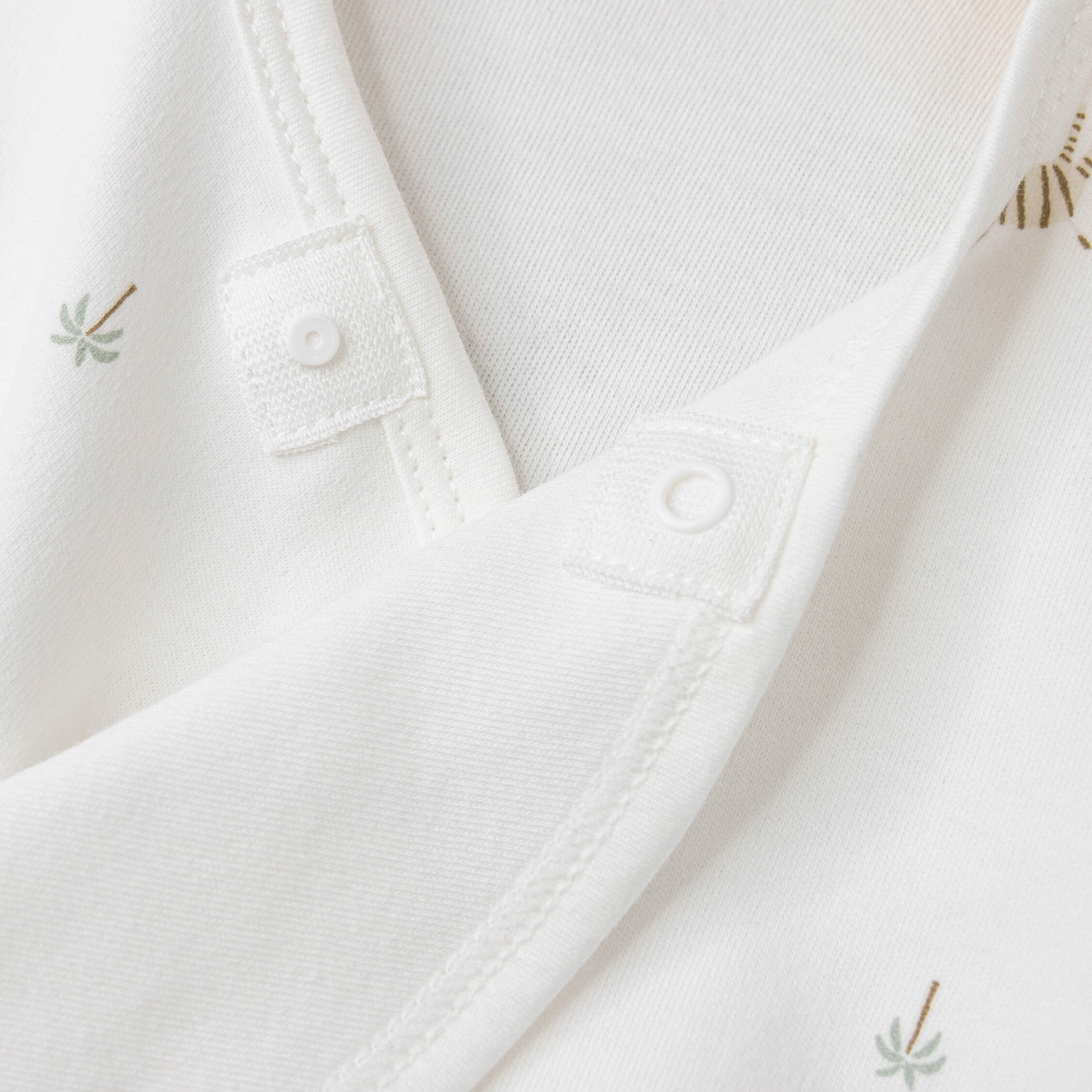 純淨系列【T3049】綠洲小斑馬棉質長袖包屁衣