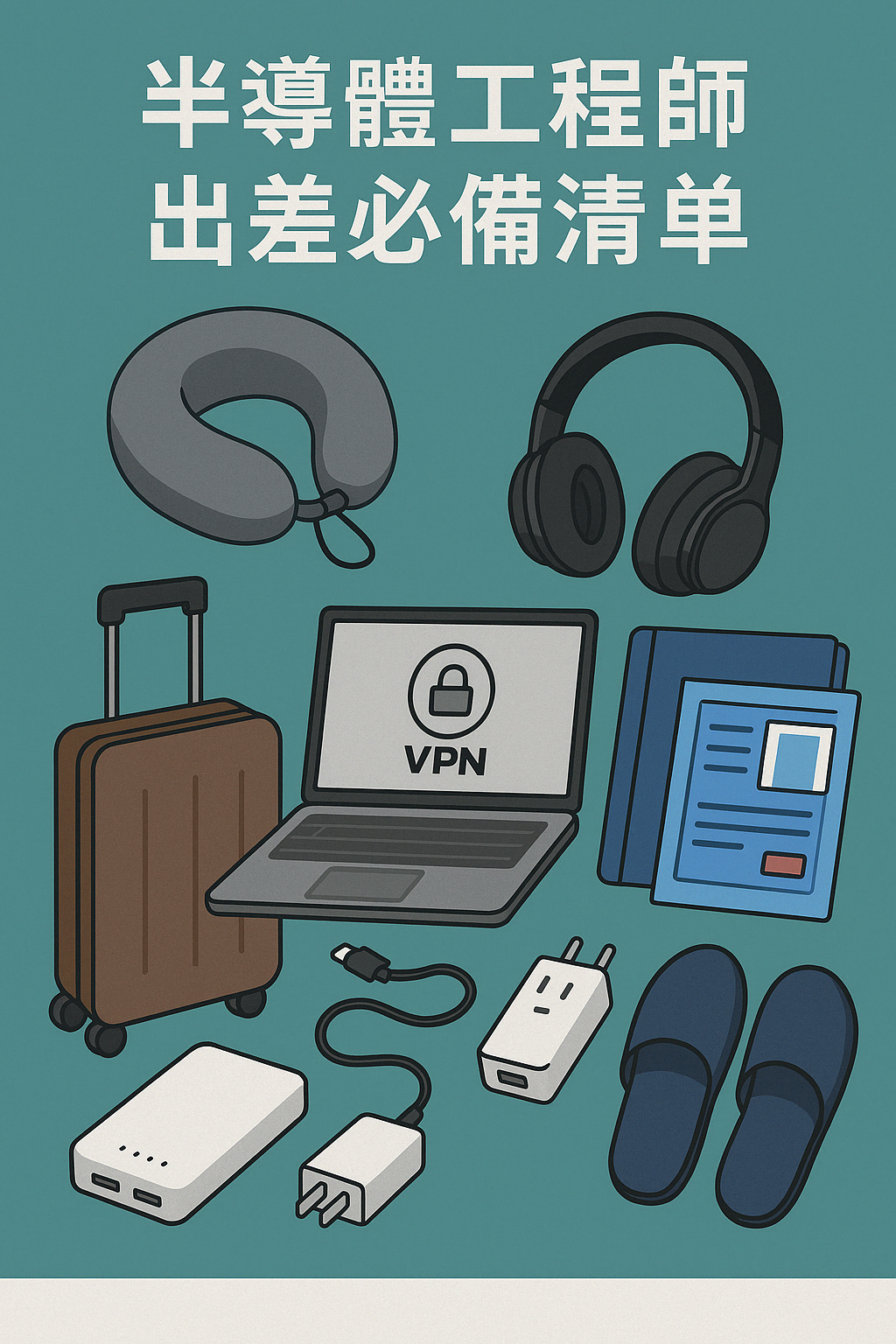 半導體工程師長途出差必備清單｜舒適工作、有效率不斷電！