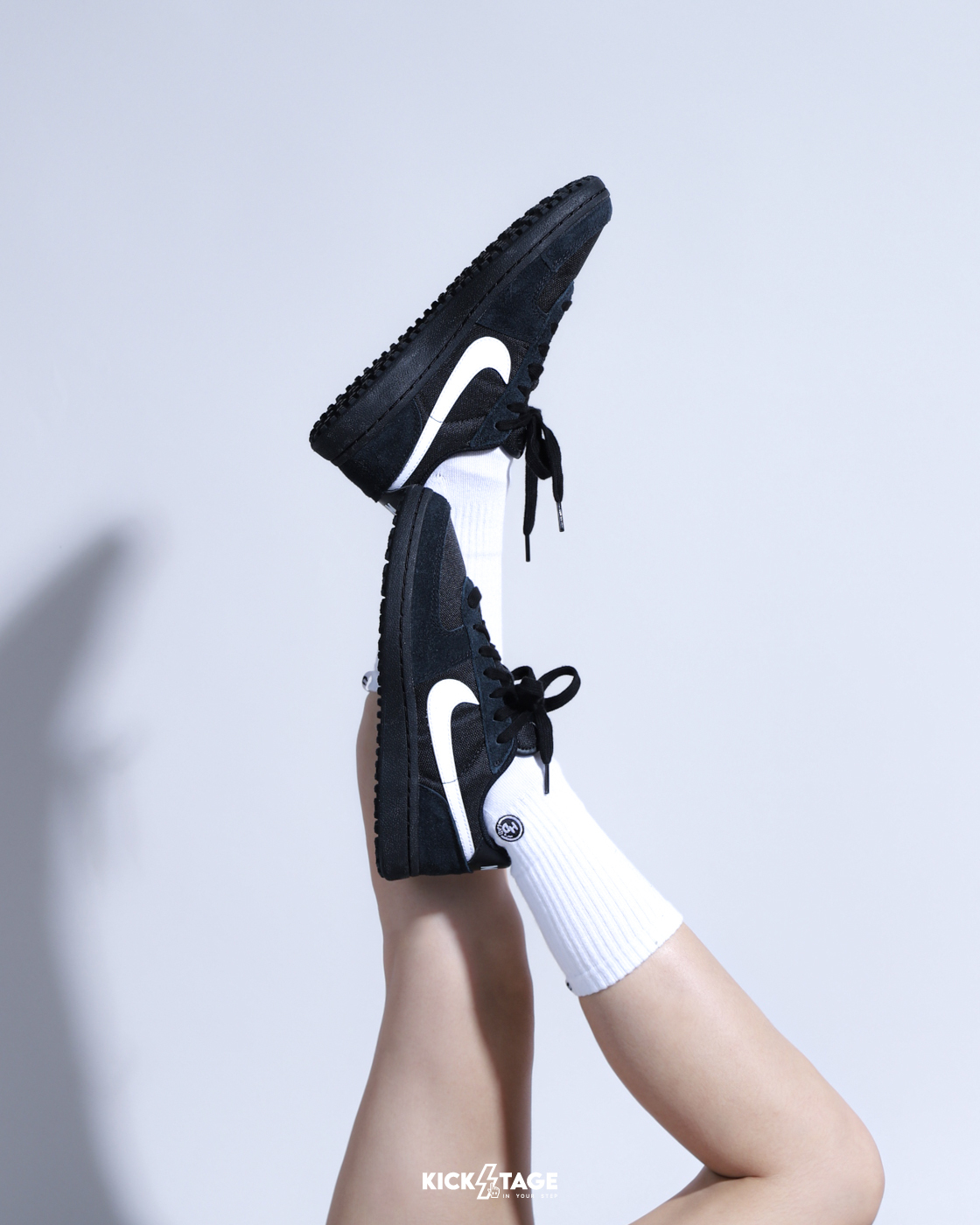 大童鞋 女生尺寸 NIKE FIELD GENERAL GS 黑白 麂皮 網布 休閒 美式足球 橄欖球 復古 運動鞋 德訓鞋【IF0465-001】FG82