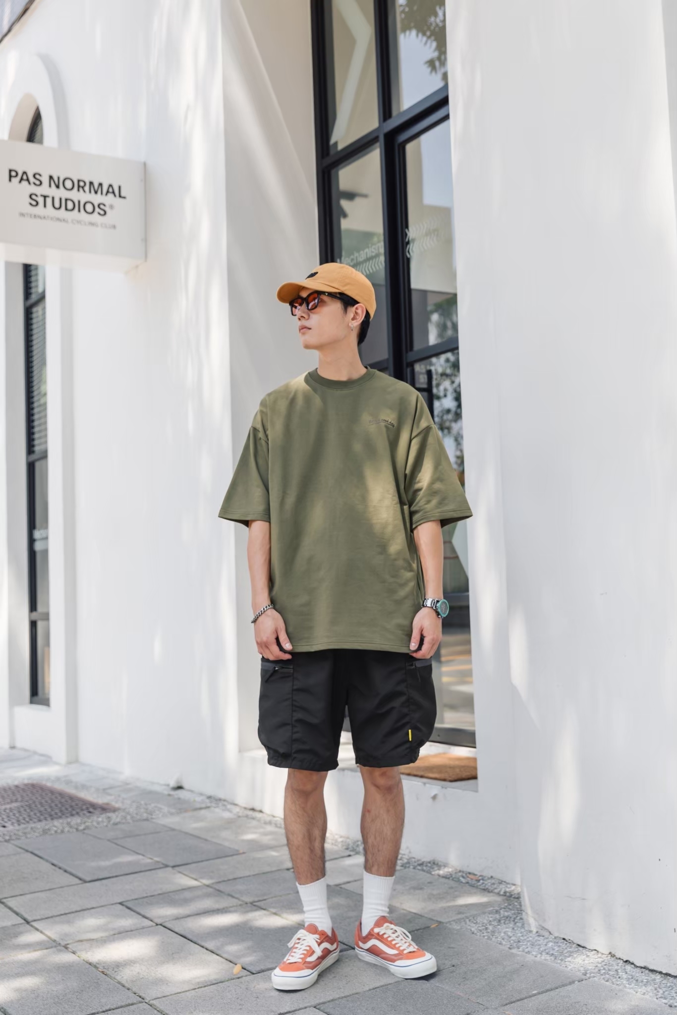 #預購 SBG 抗撕裂耐磨大口袋山系 日系古著工裝短褲 兩色 003