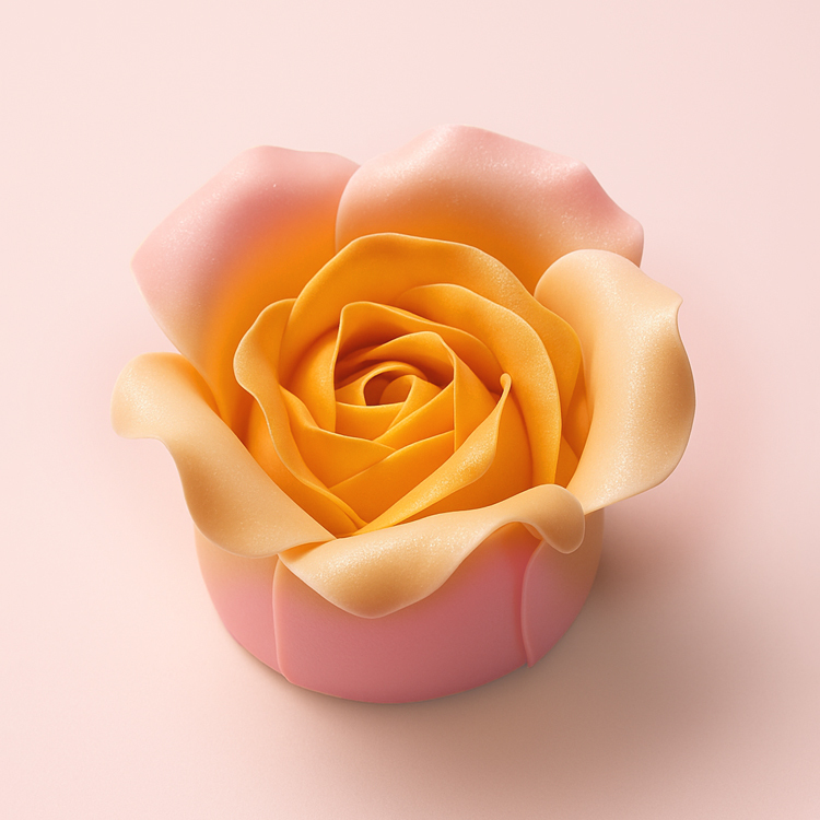 Gold & Pink Rose Cake PTW185L