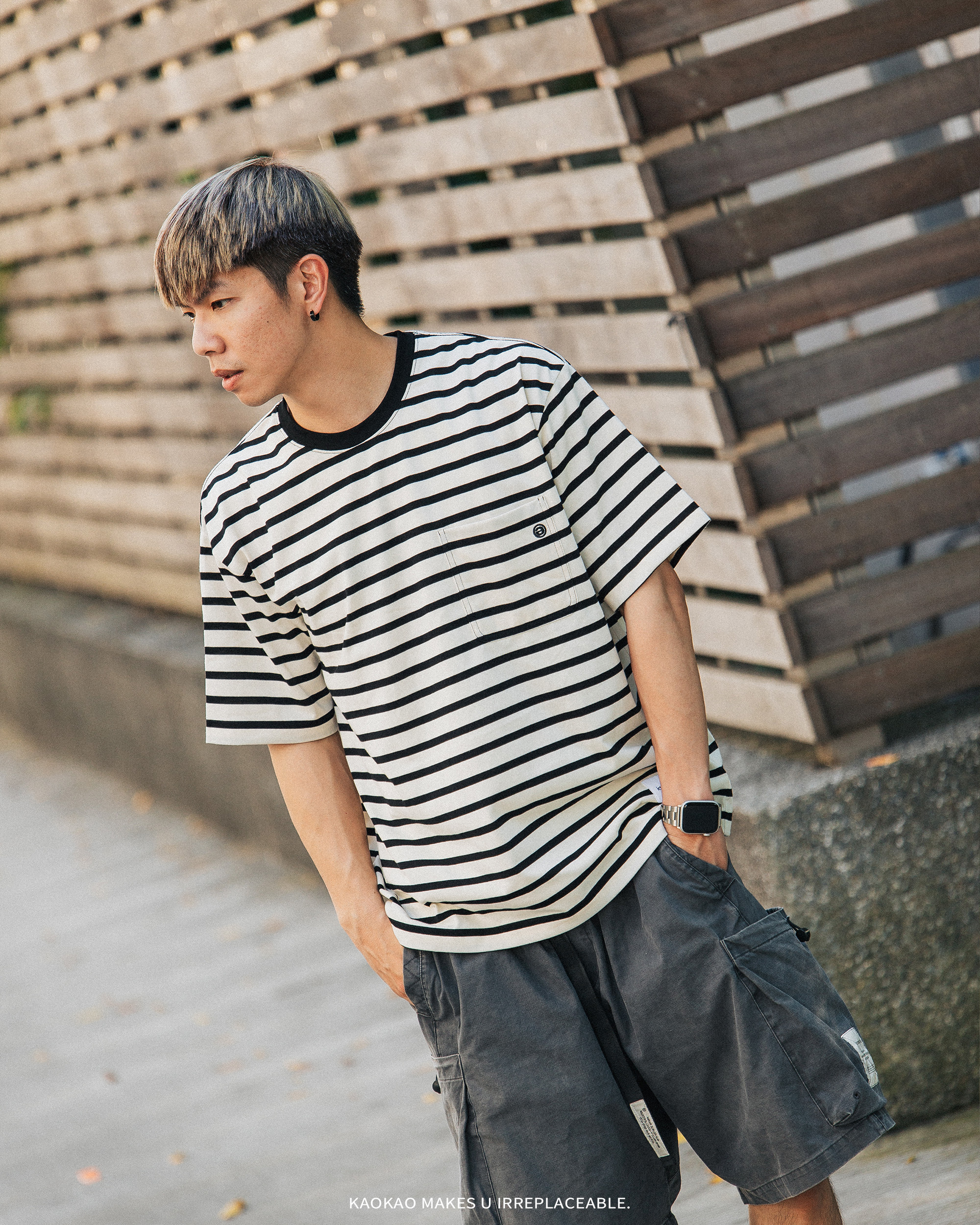 idealism Stripe Tee 條紋短上衣 2色【ID25002】