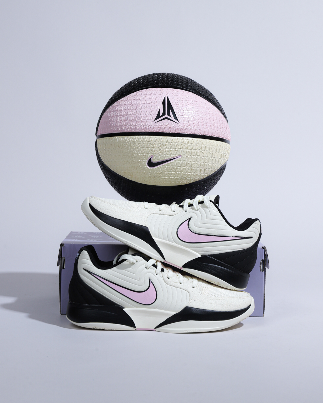 NIKE 8P JA MORANT 粉黃黑 橡膠 防滑 耐磨 7號球 莫蘭特 籃球【IB0343-614】N101105361-407 BBASKETBALL