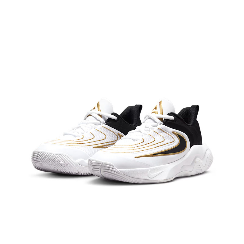 NIKE Giannis Immortality 4 GS 字母哥 實戰籃球鞋 白黑金 大童 女鞋 FZ6734-100 [台灣現貨]