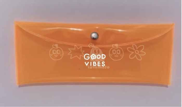 SP｜平凡乙女日記｜透明袋｜good vibes｜桔色