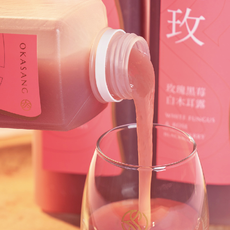 玫瑰黑莓白木耳露｜100%生食級玫瑰｜1000ml*1