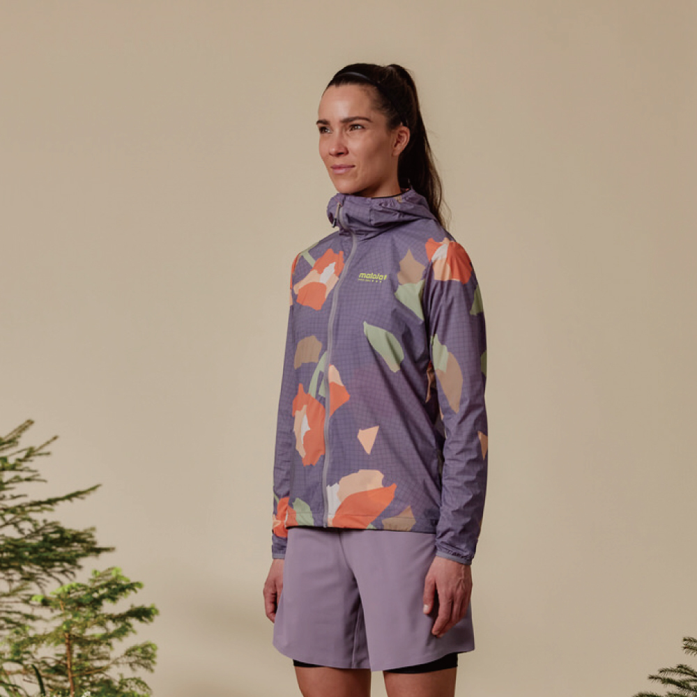 【MALOJA】女防風連帽外套 / 25MA39131-[印花紫、印花黑]