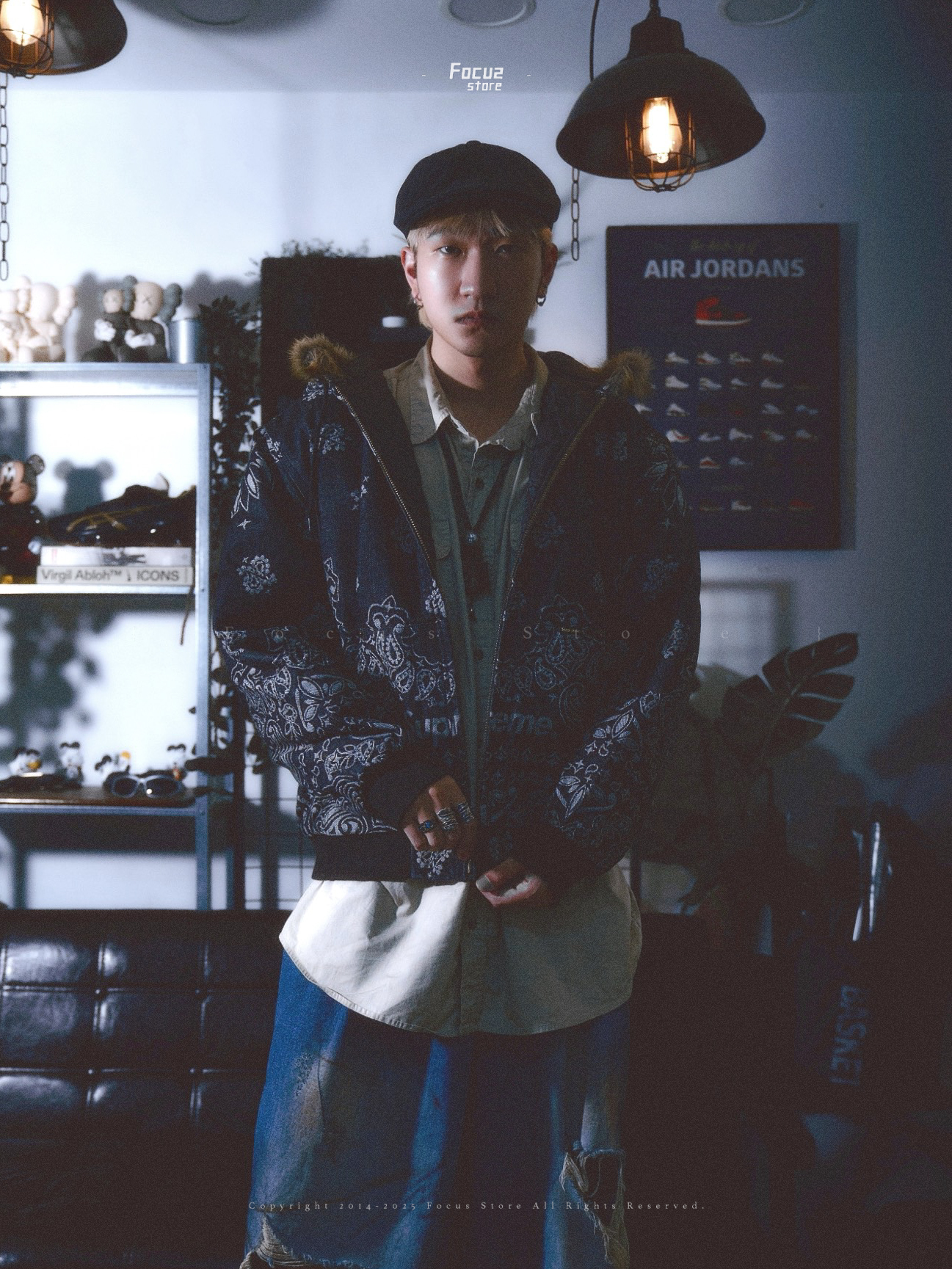 【Focus Store】預購 Supreme SS25 Week7 Bandana Jacquard Denim Hooded Work Jacket 腰果花 外套 三色