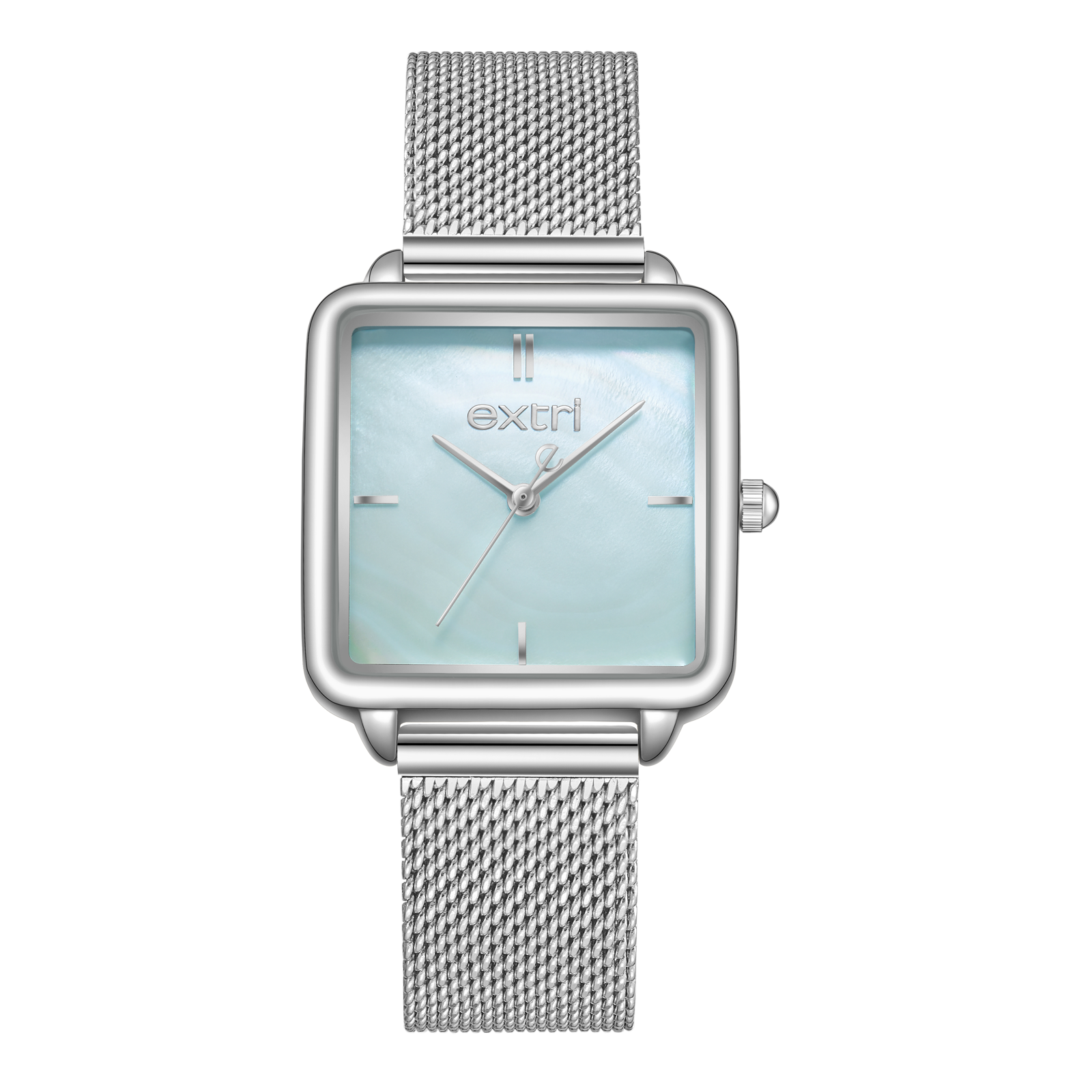 【EXTRI】 E1053 經典 簡約 優雅 米蘭 珍珠母貝 方形 女錶 手錶