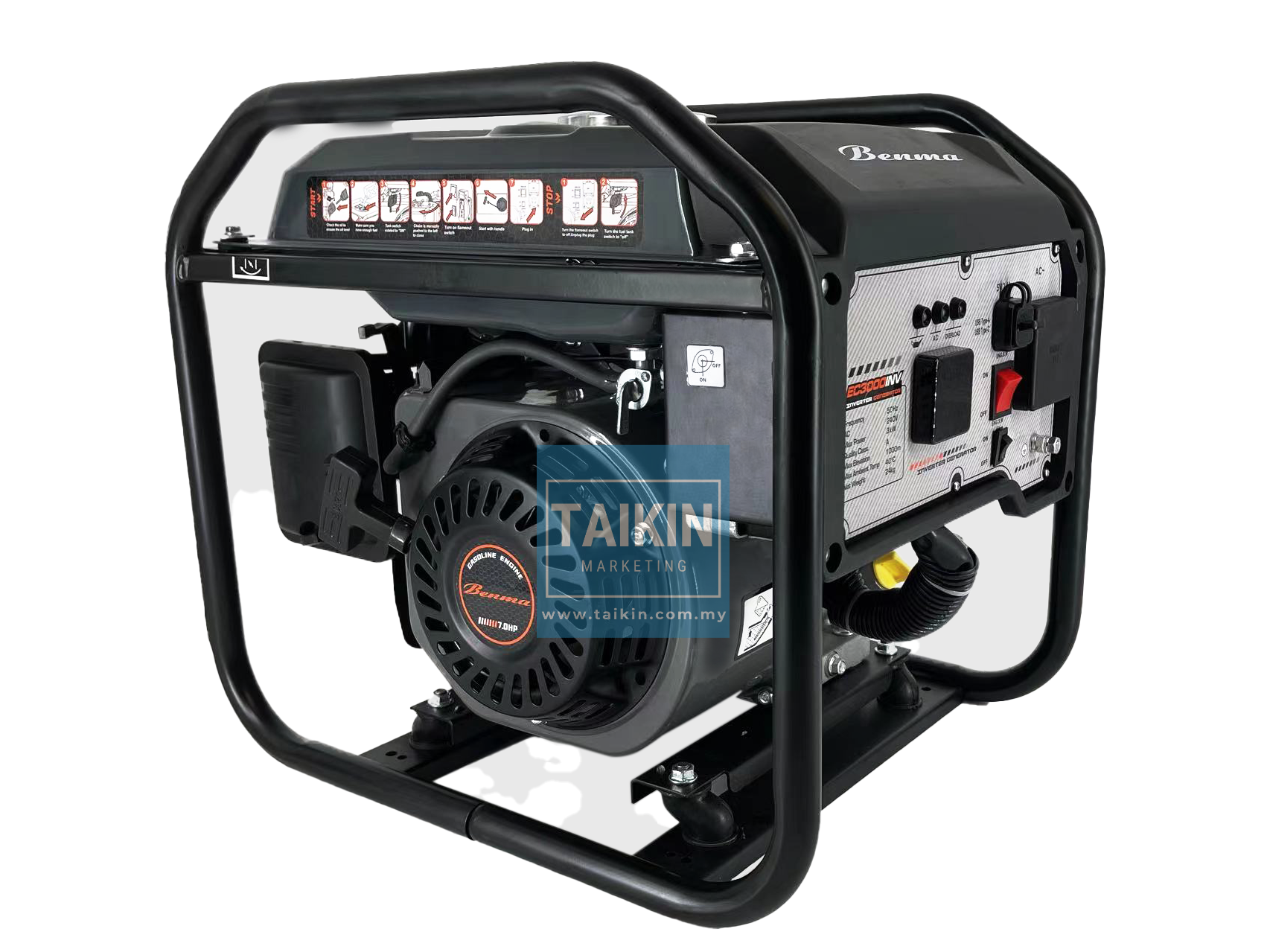 Gasoline Inverter Generator Genset EC3000inv 3KW 4 Stro