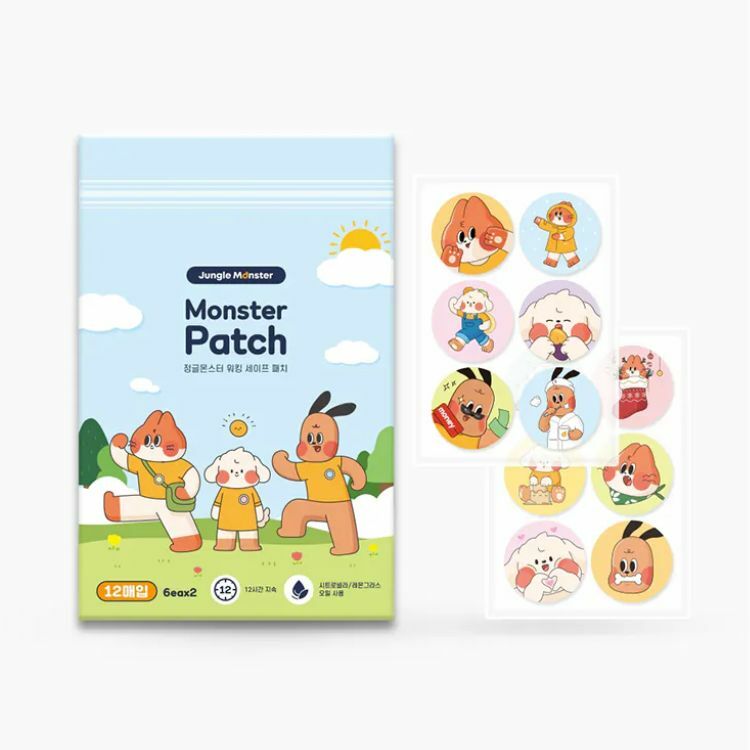 【Jungle Monster韓國叢林怪獸】寵物防蚊貼片