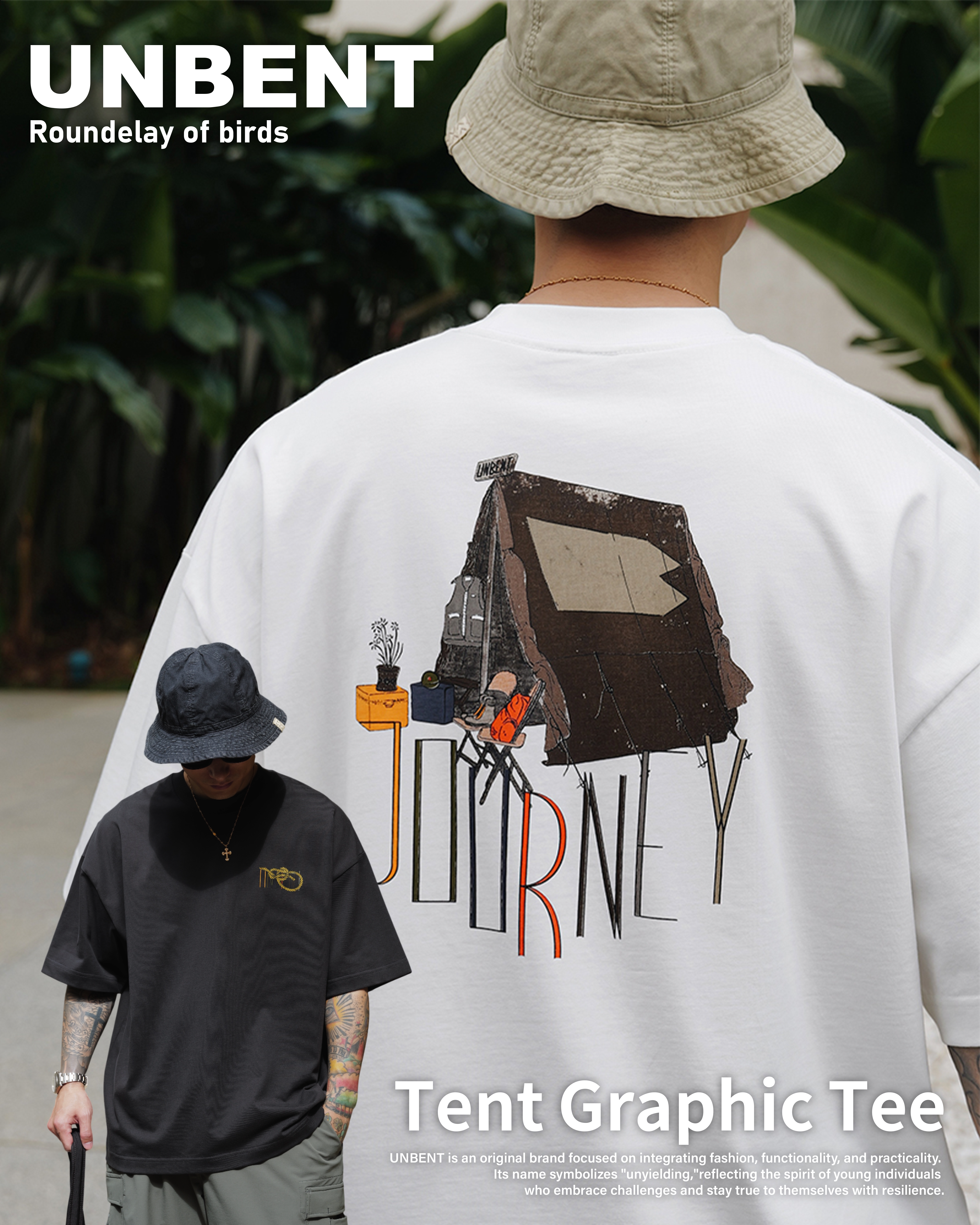 #預購 UNBENT 25SS 露營帳篷 印花短踢 兩色