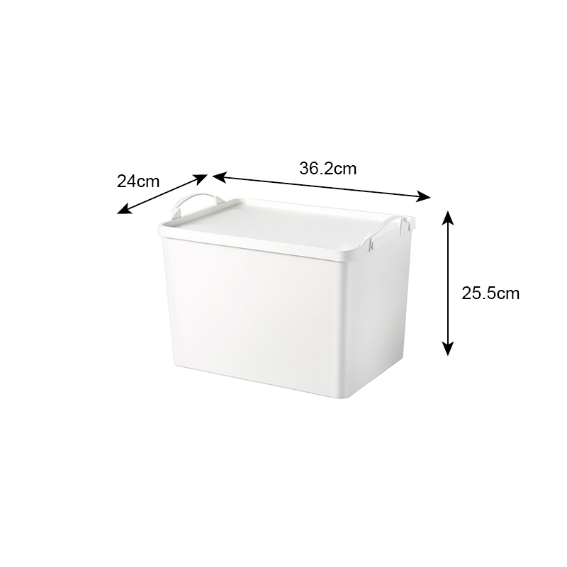 附蓋提把收納箱/33.8×22.5×24cm
