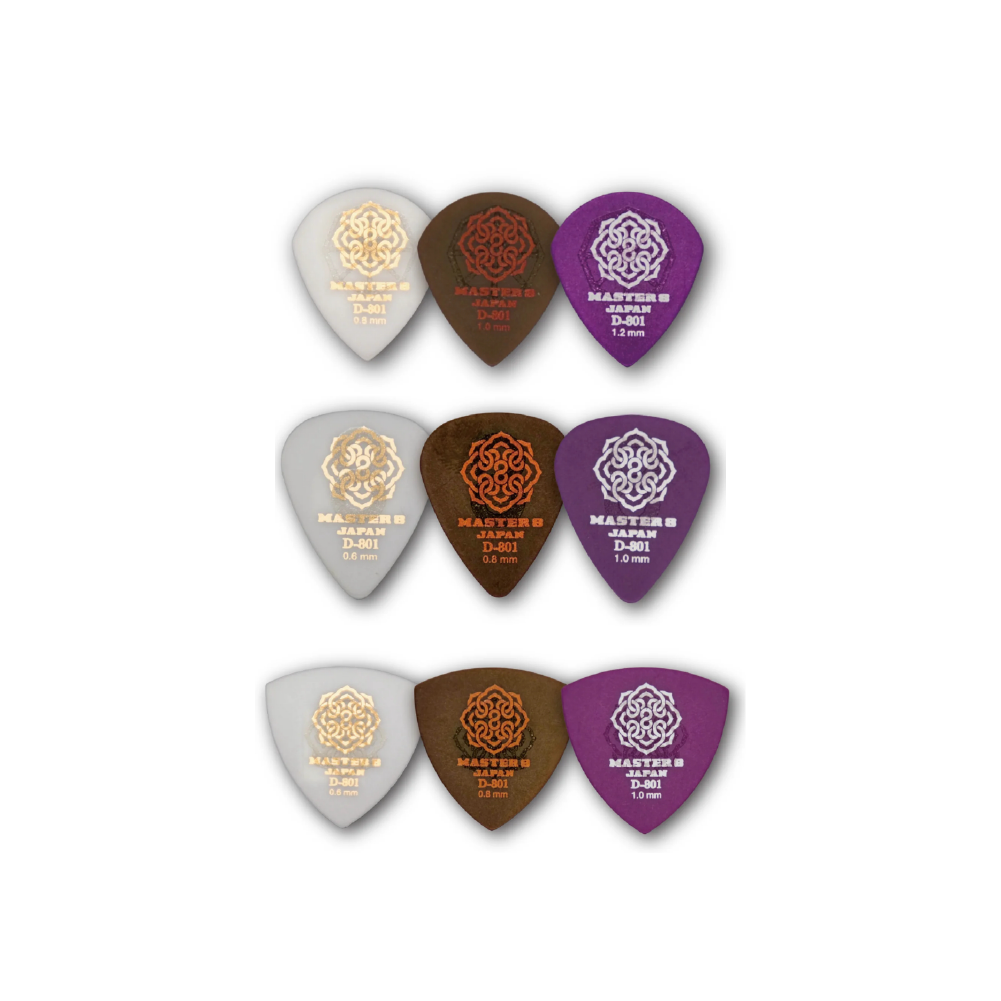 MASTER 8 JAPAN MASTER 8 JAPAN / D-801S系列 吉他彈片 (JAZZ/水滴/三角) — 三峽吉他 / Bass｜YA! 玩音樂