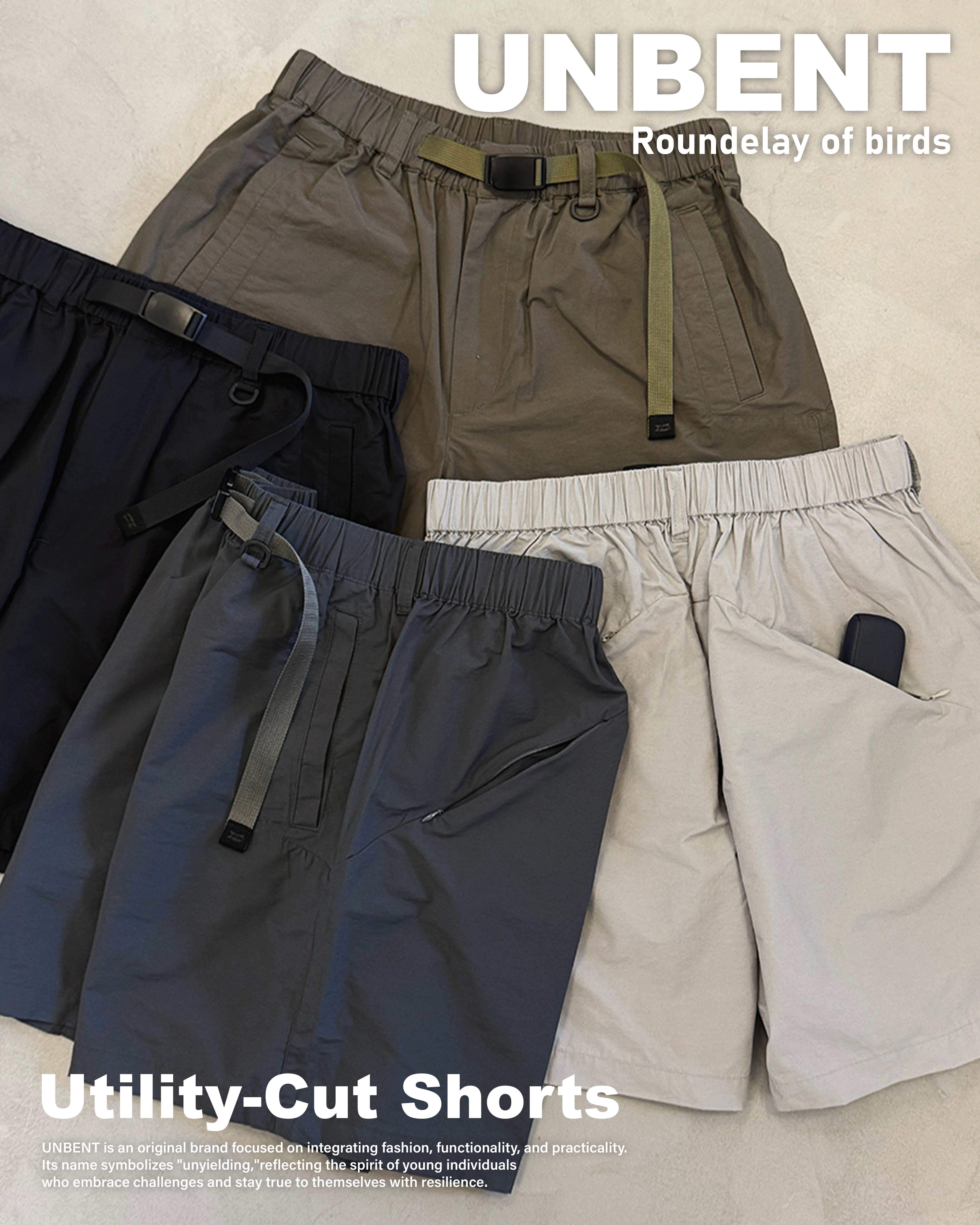 #預購 UNBENT 25SS 混紡面料 速乾工裝短褲 四色