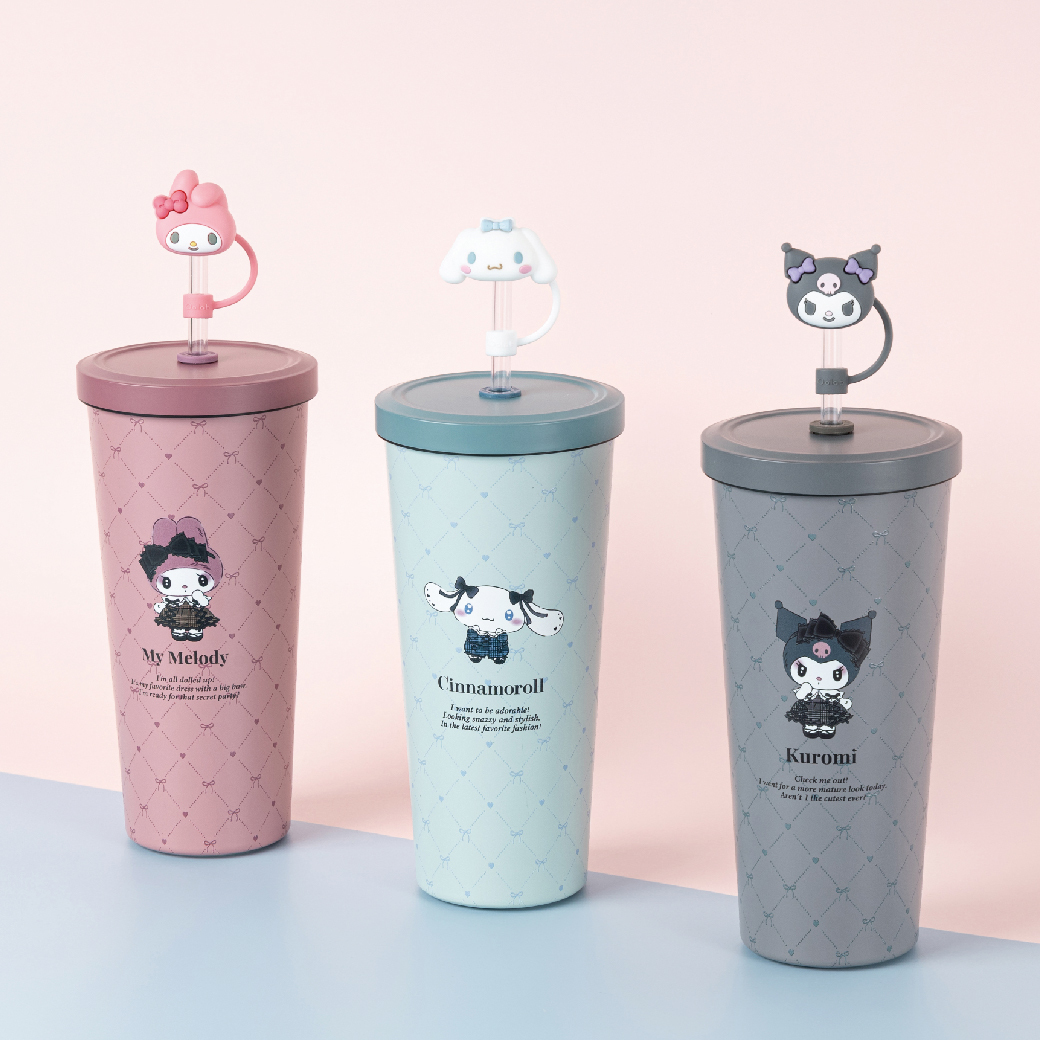 #現貨優惠 良杯製所x三麗鷗 小緞帶系列不鏽鋼陶瓷易潔層吸管杯710ml