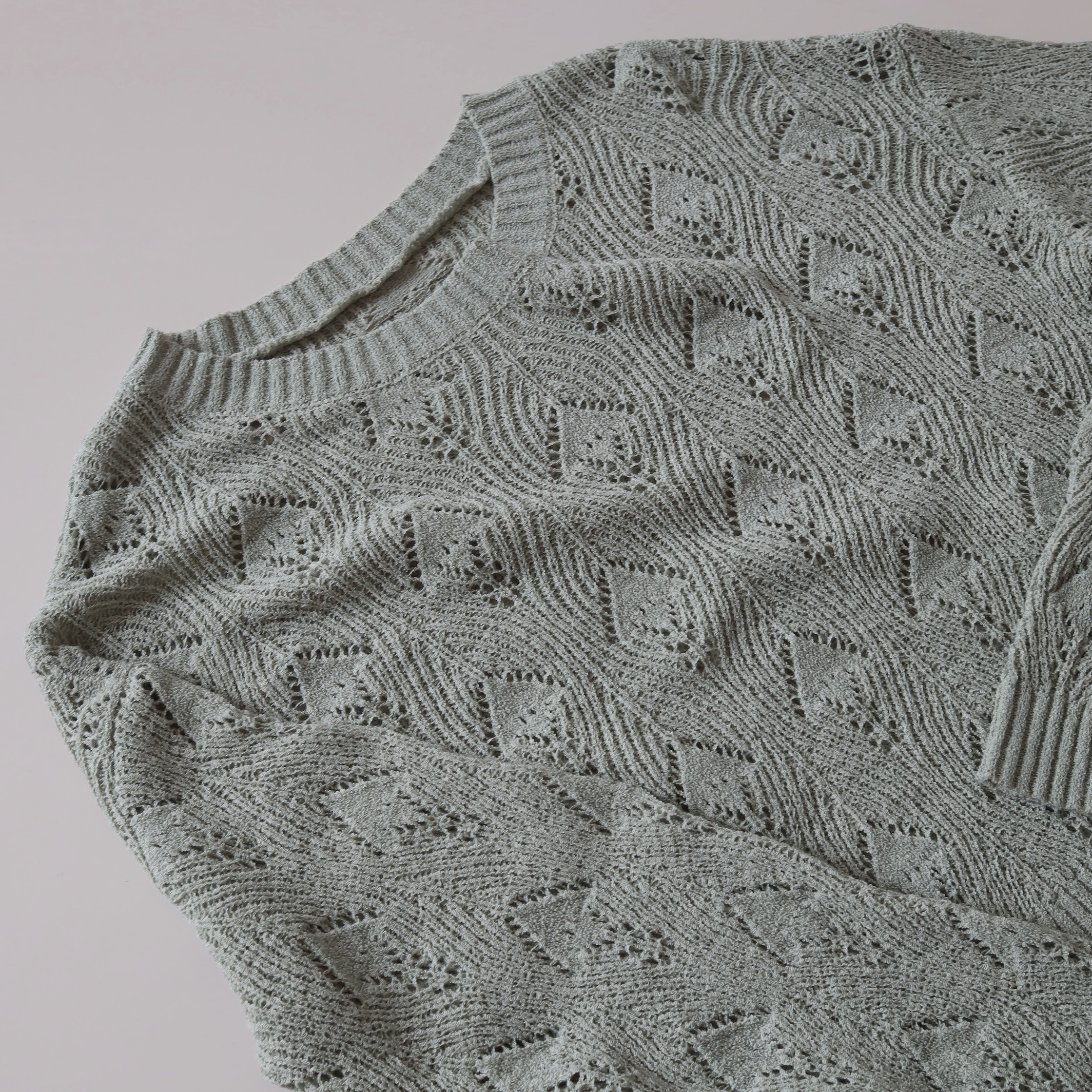 現貨  7187 抹茶綠針織線衫