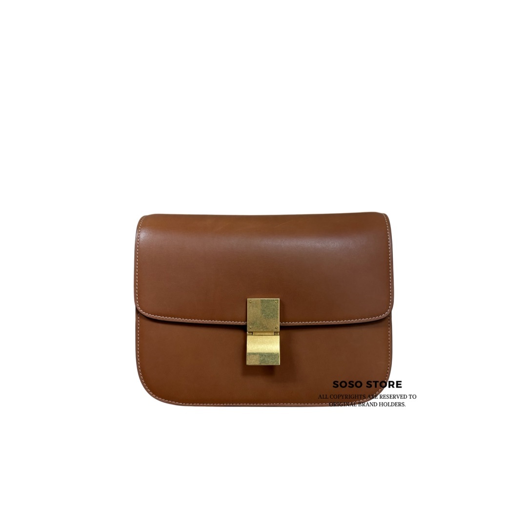 Celine Classic Box Bag - Brown / Ghw